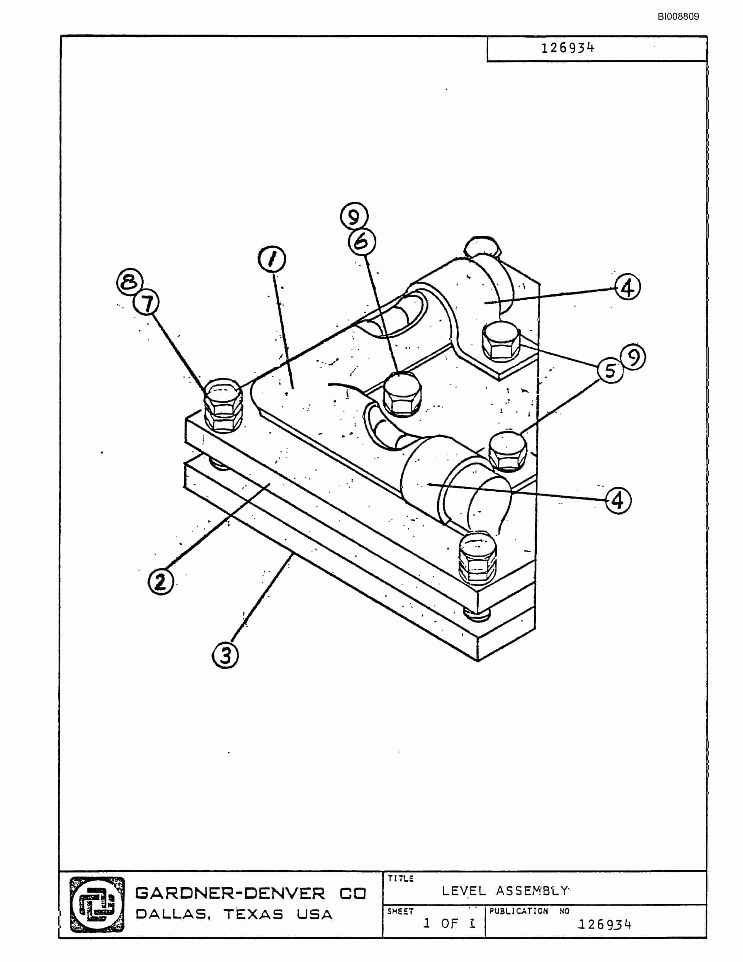 Bucyrus JB-709, JB-710 Parts Catalog BI008809-2