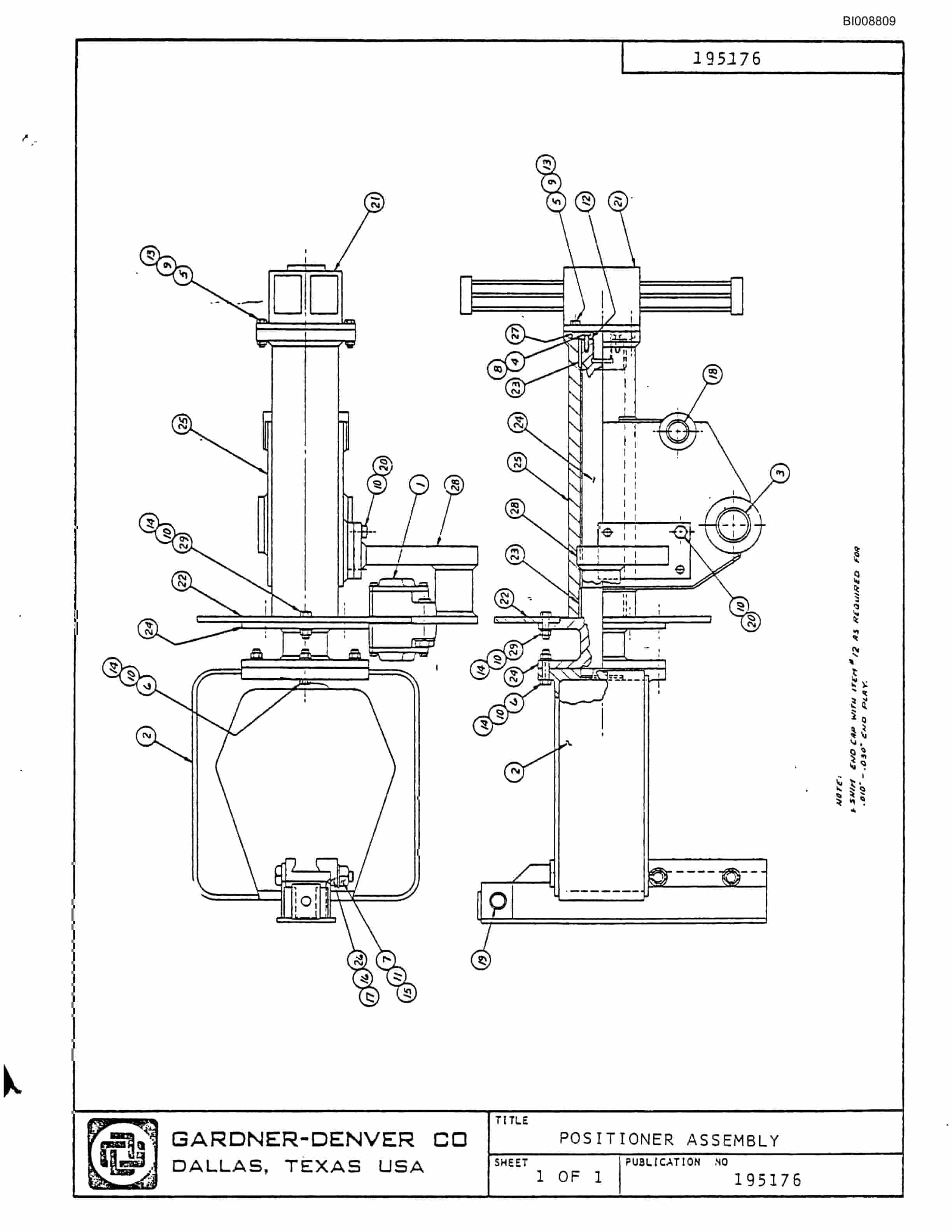 Bucyrus JB-709, JB-710 Parts Catalog BI008809-5