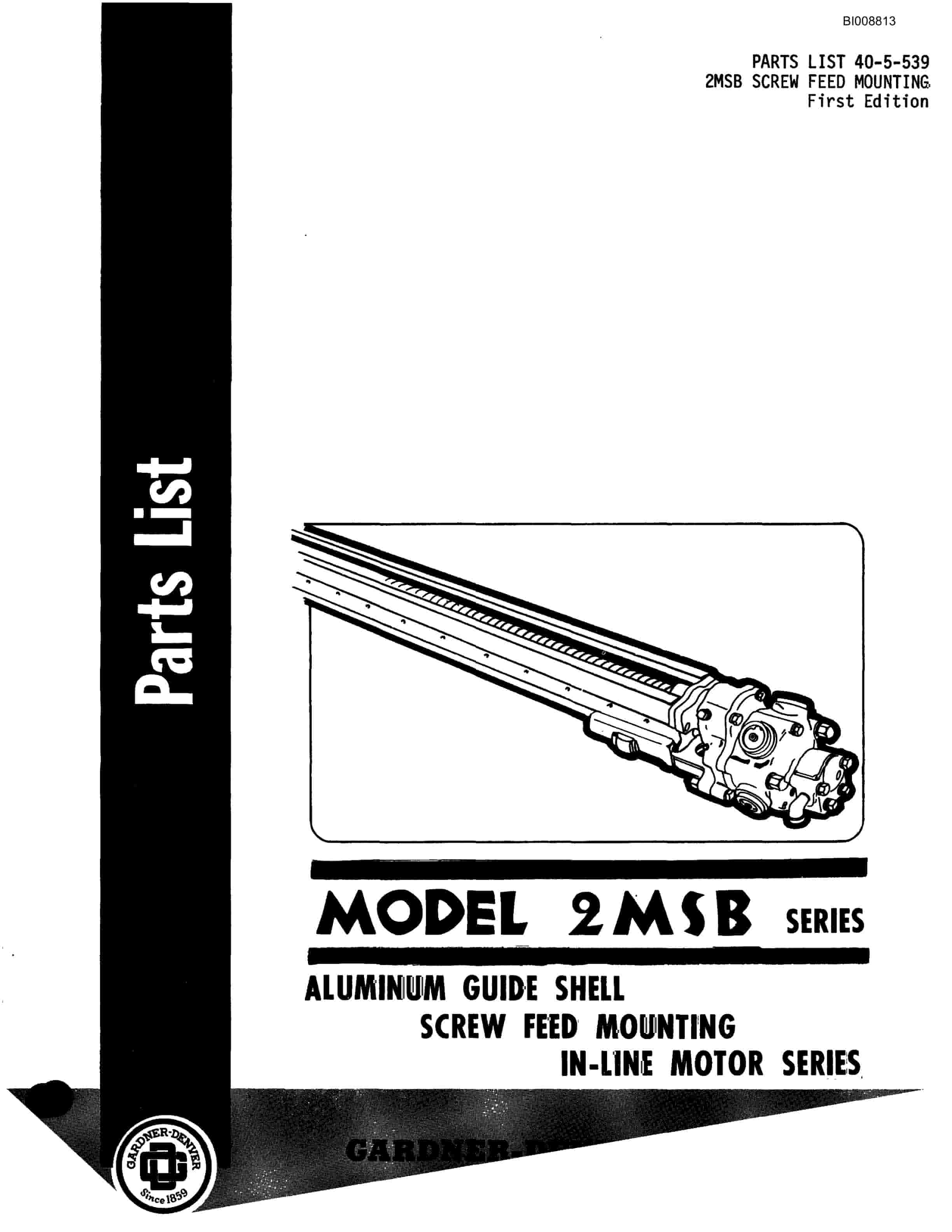 Bucyrus JB-715 Parts Catalog BI008813-5