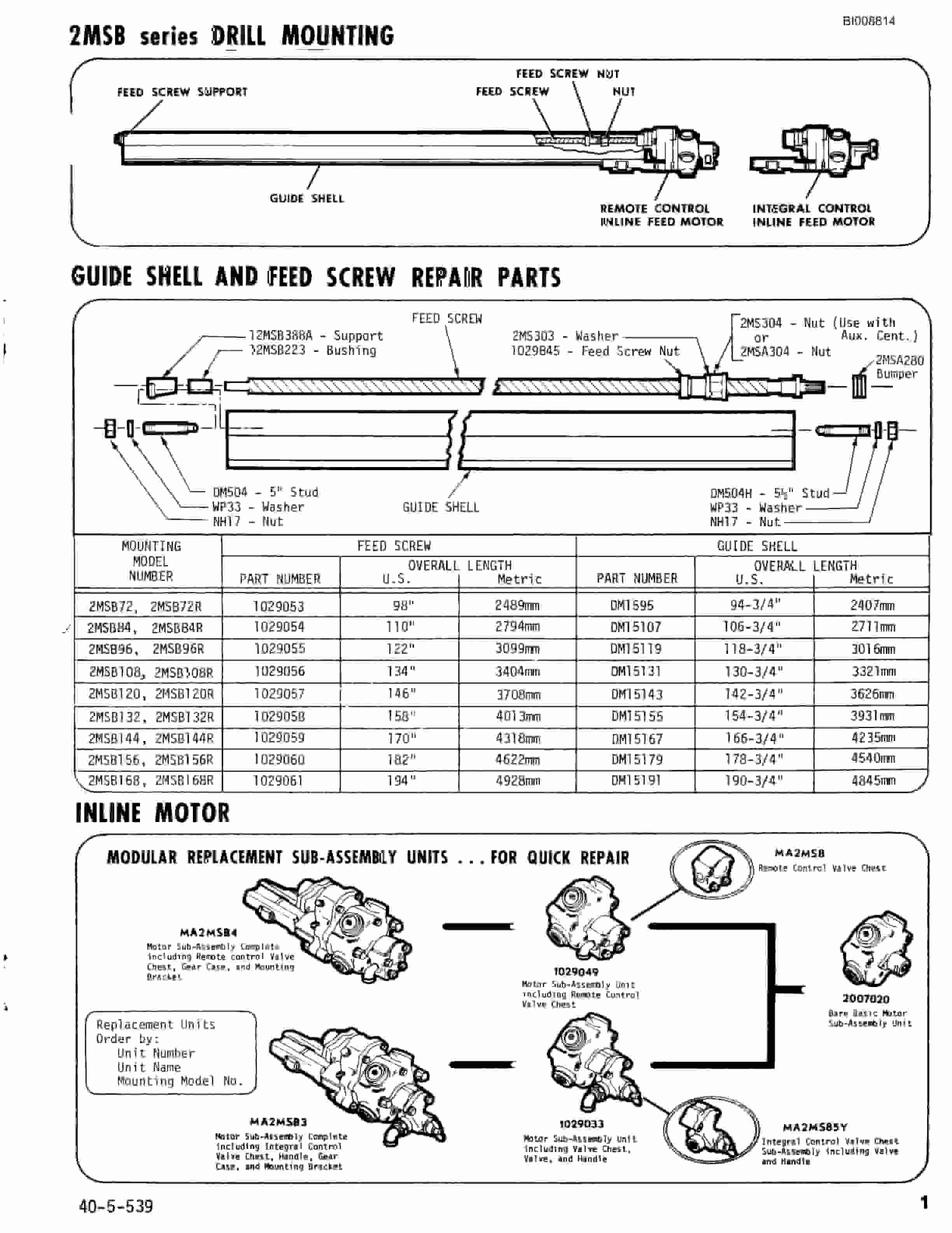 Bucyrus JB-716 Parts Catalog BI008814-5