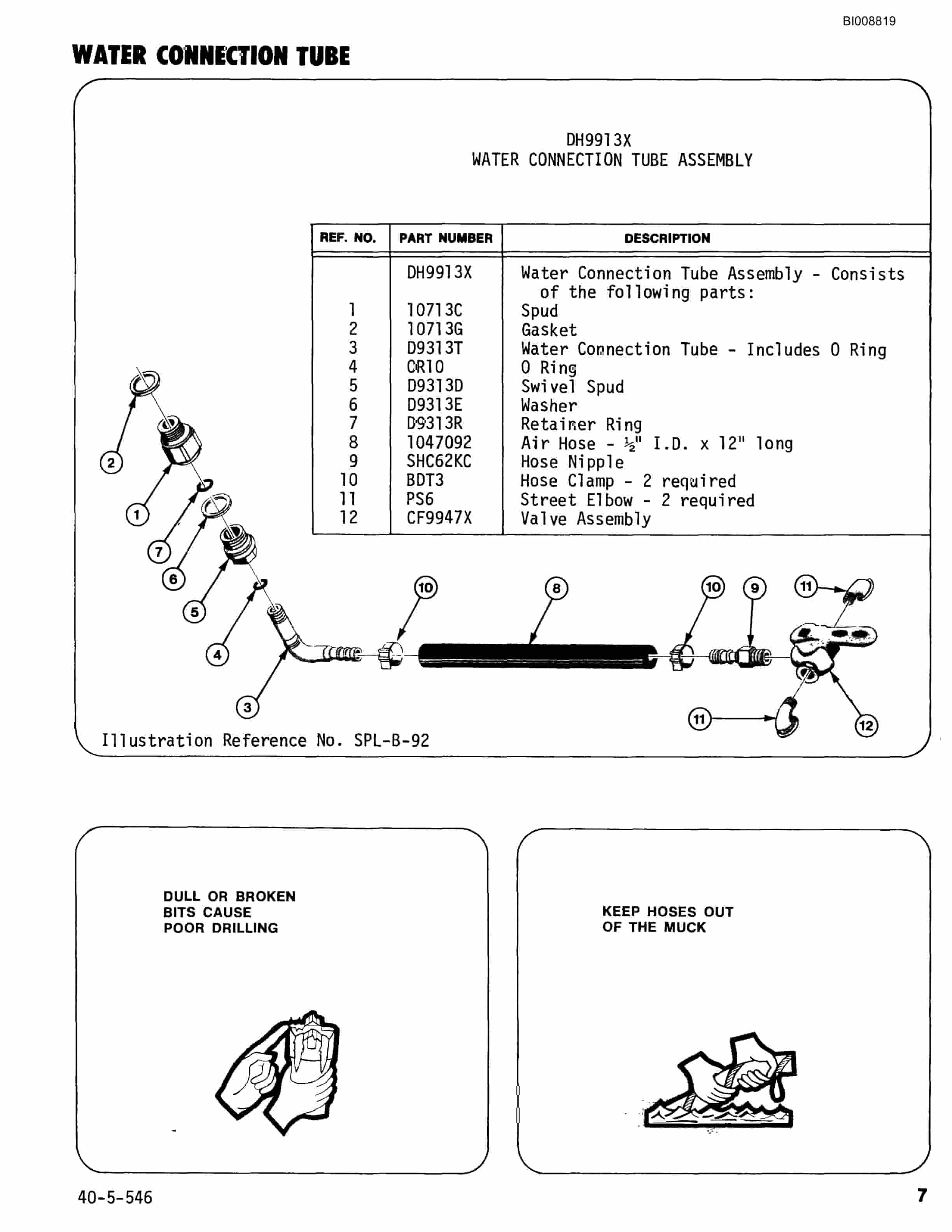 Bucyrus JB-726 Parts Catalog BI008819-3