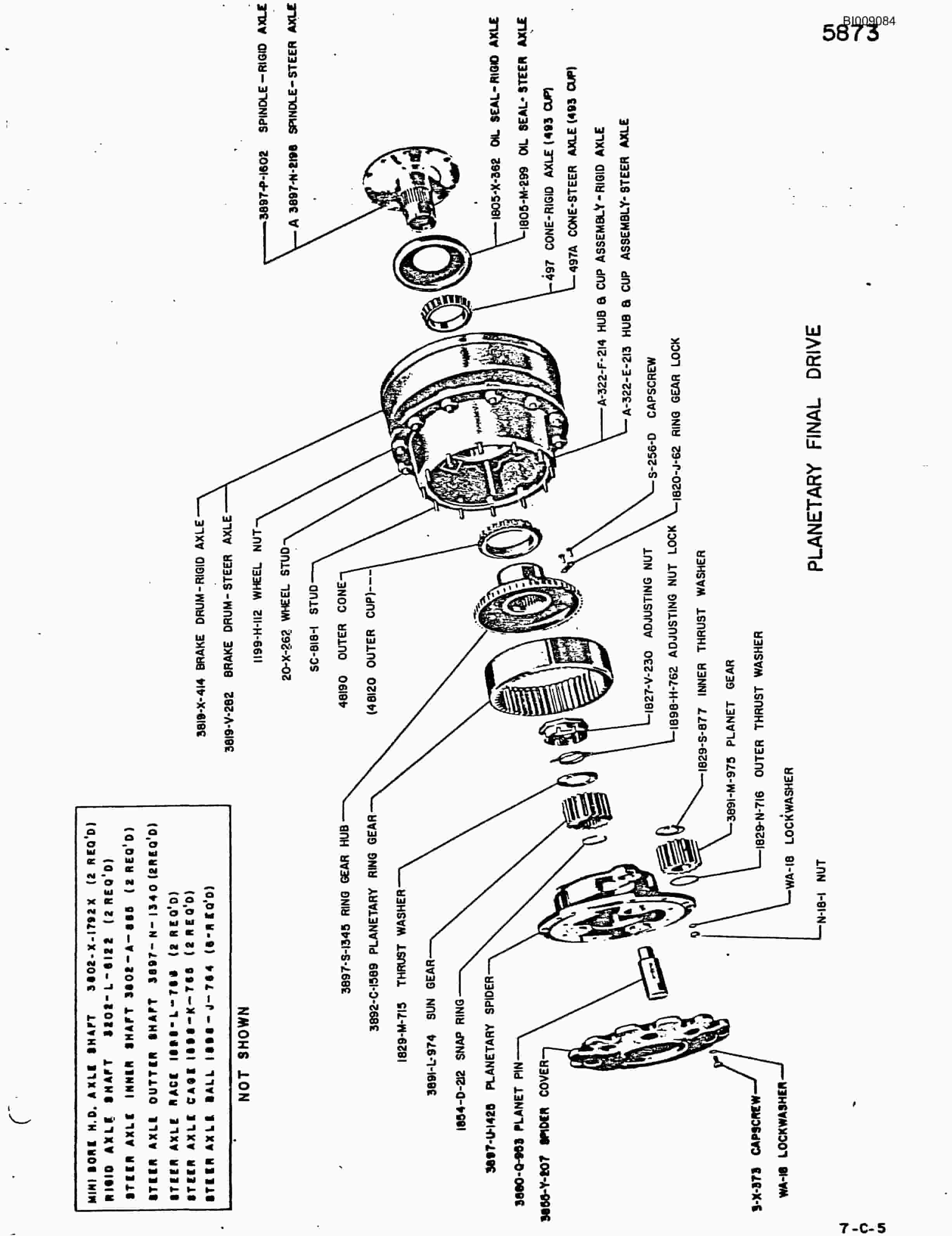 Bucyrus JB-733 Parts Catalog BI009084-2
