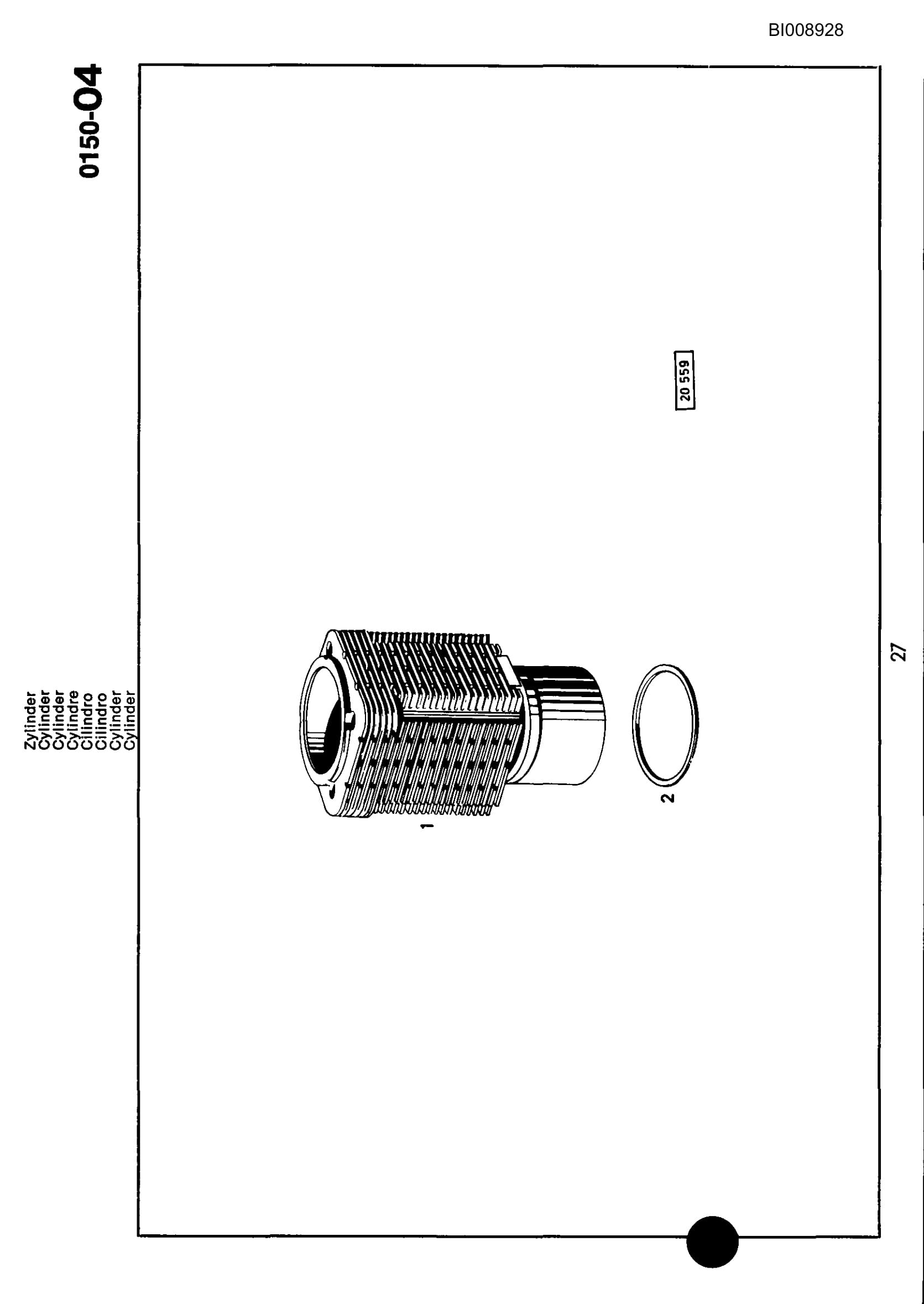 Bucyrus JB-740 Parts Catalog BI008928-3