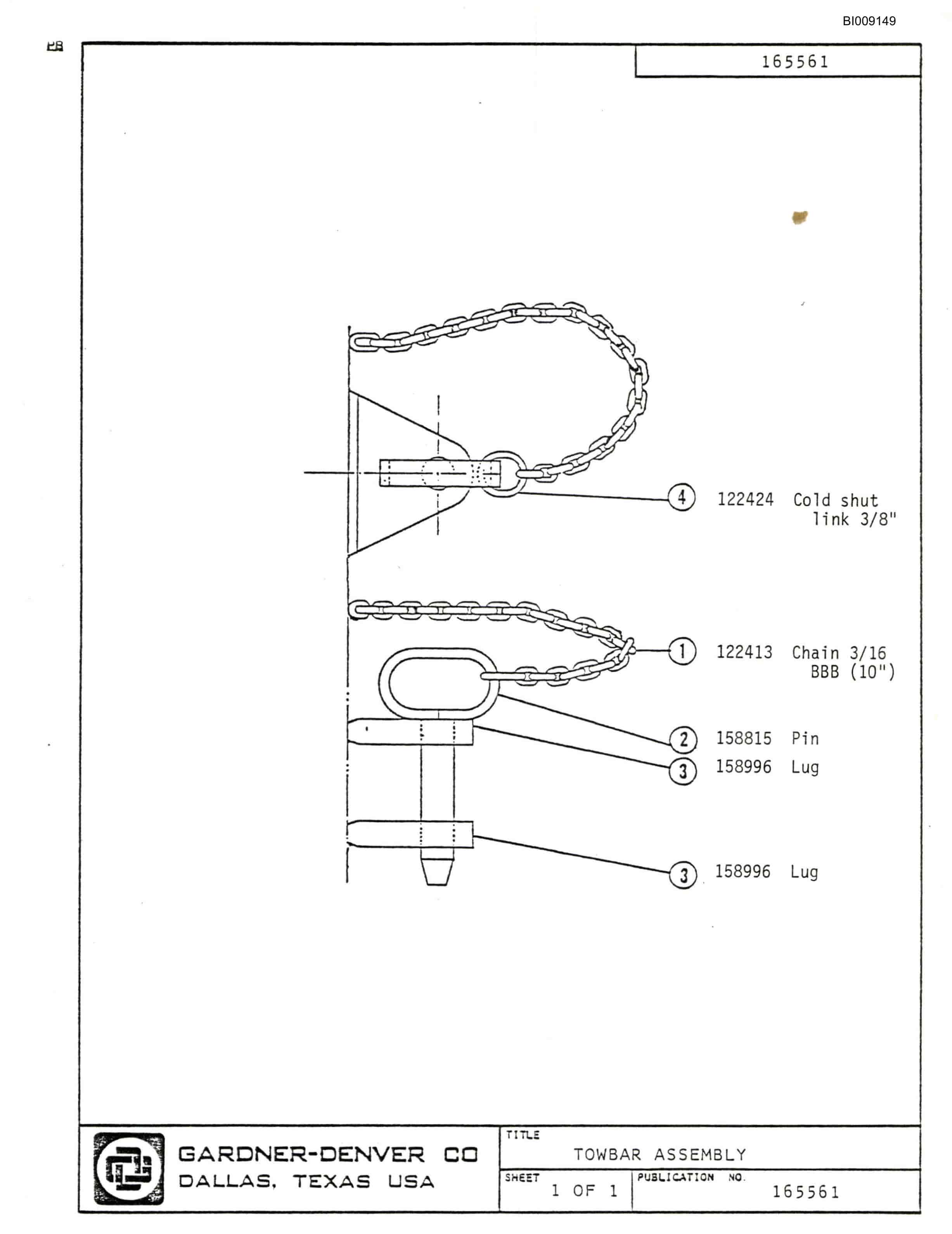 Bucyrus JB-740 Parts Catalog BI009149-4