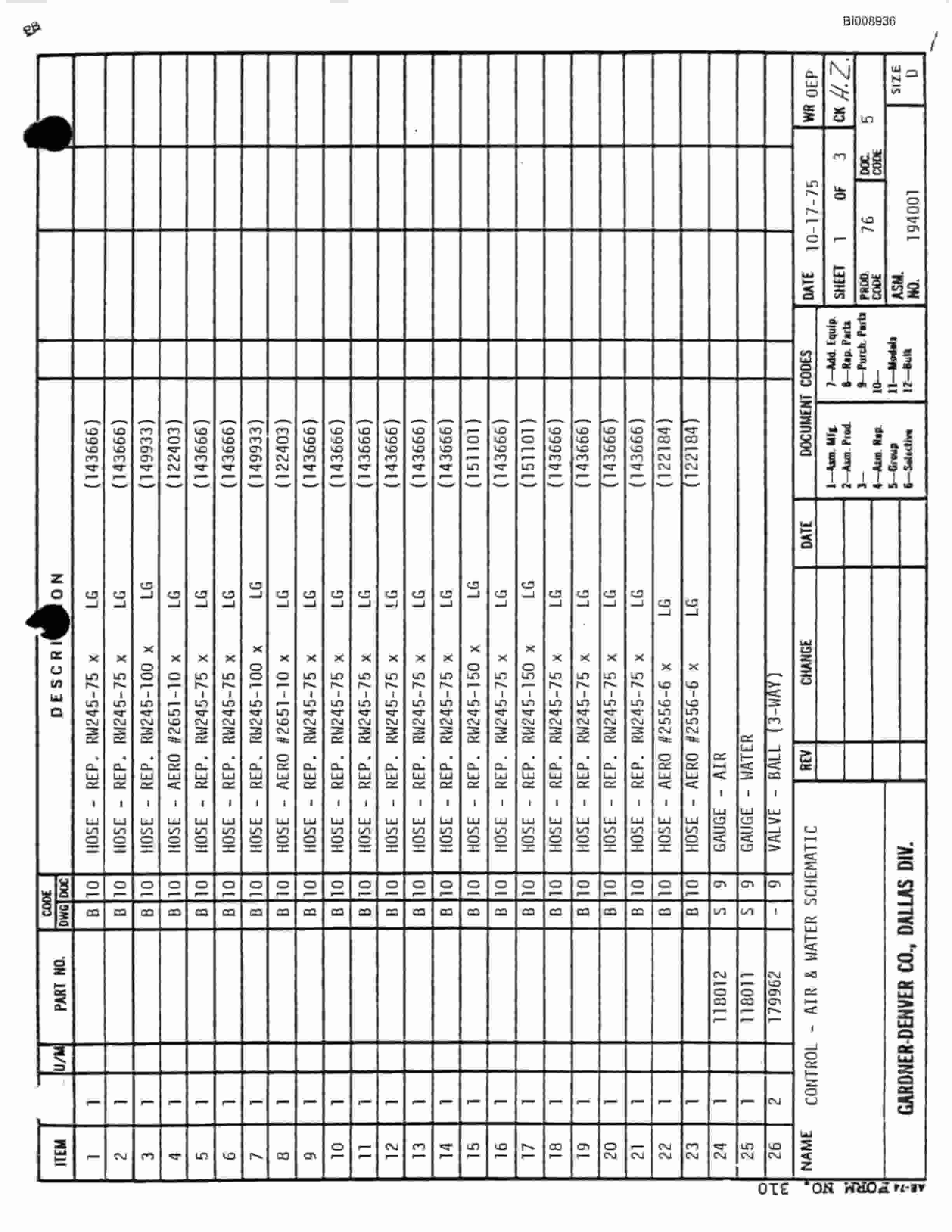 Bucyrus JB-748 Parts Catalog BI008936-3
