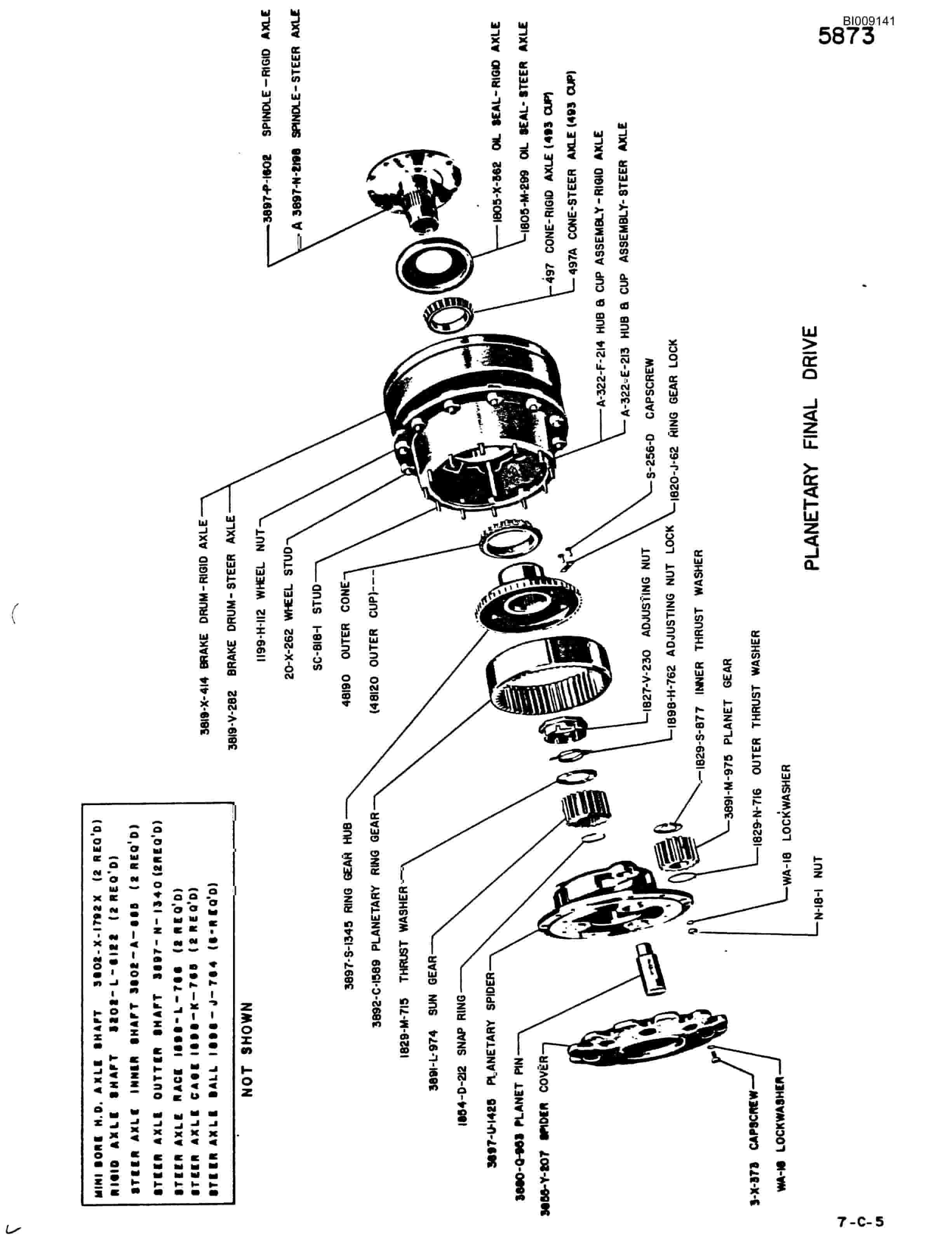 Bucyrus JB-753, JB-754 Parts Catalog BI009141-2