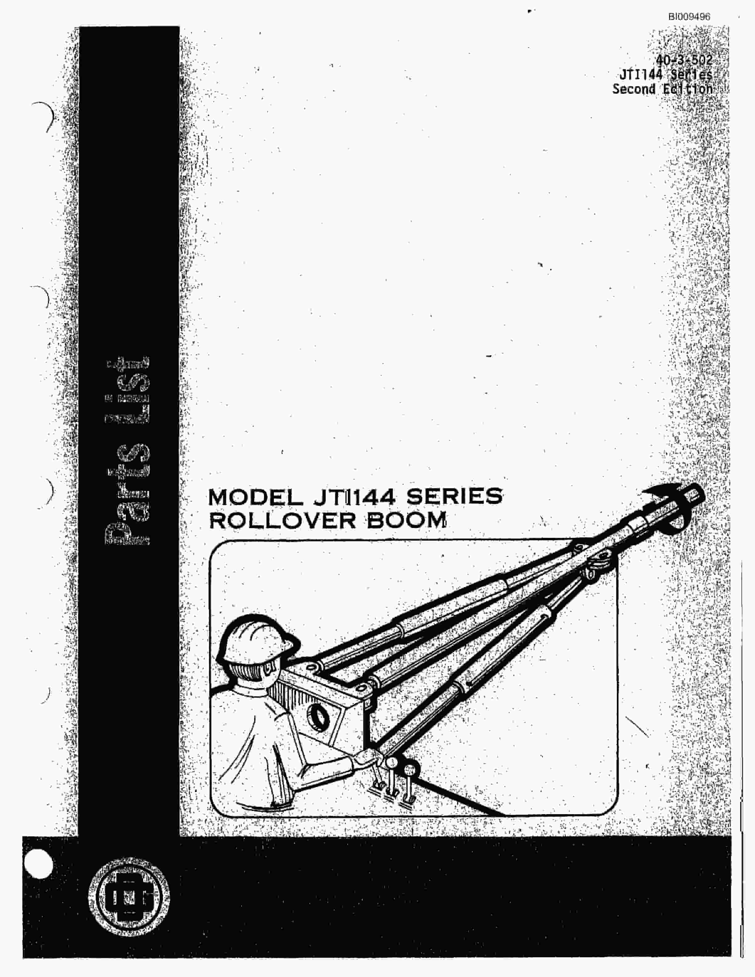 Bucyrus JB-753, JB-754 Parts Catalog BI009496-2