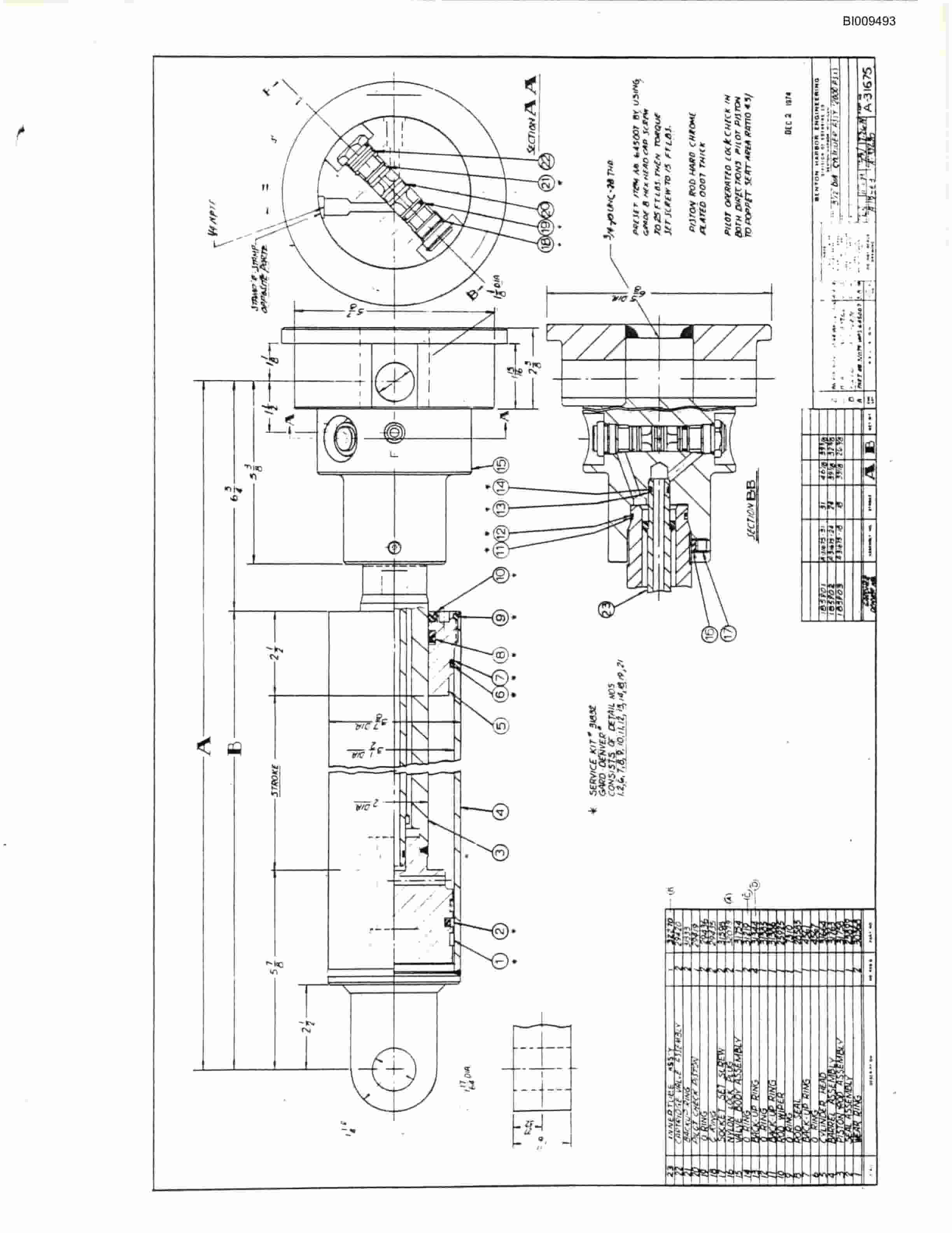 Bucyrus JB-758, JB-759 Parts Catalog BI009493-3