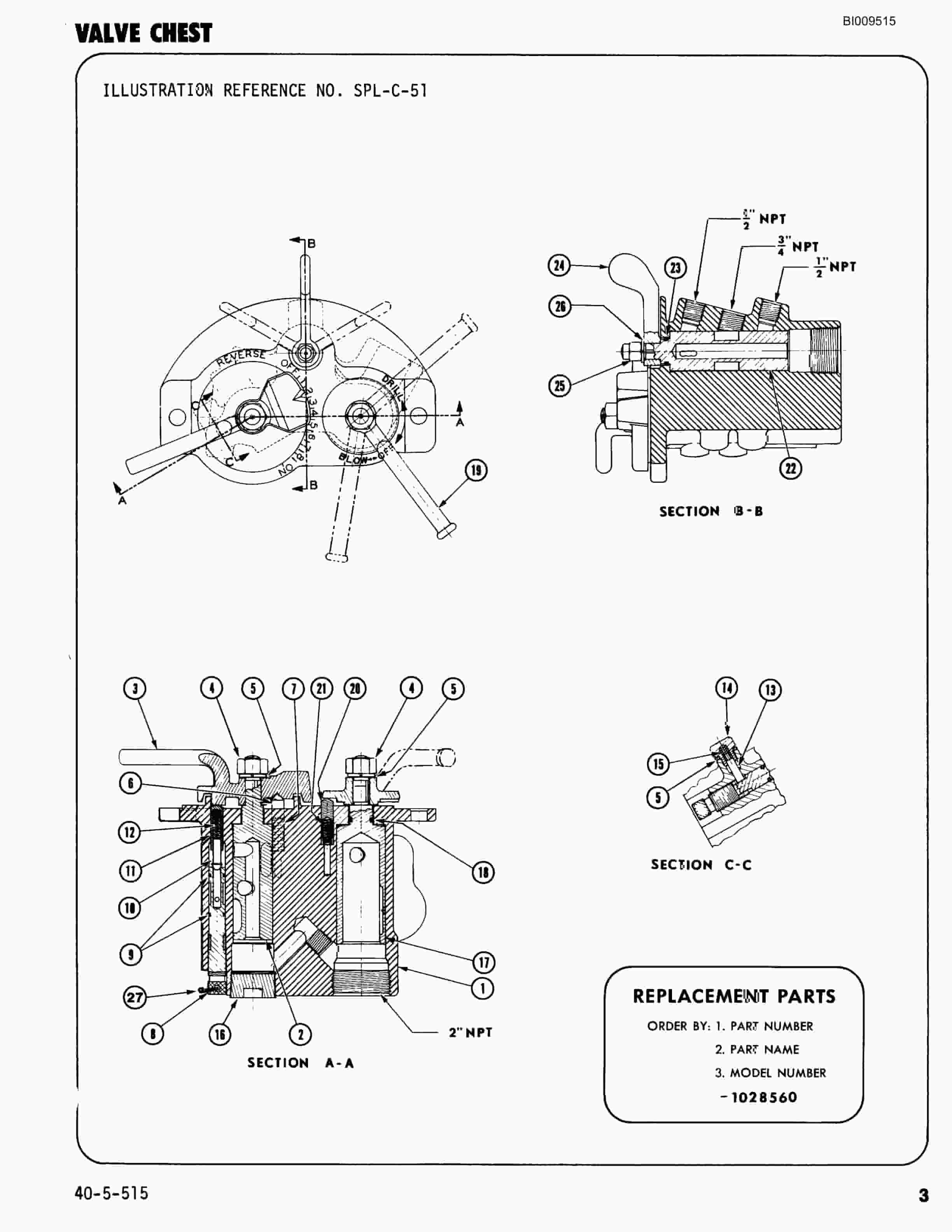 Bucyrus JB-769, JB-770 Parts Catalog BI009515-5