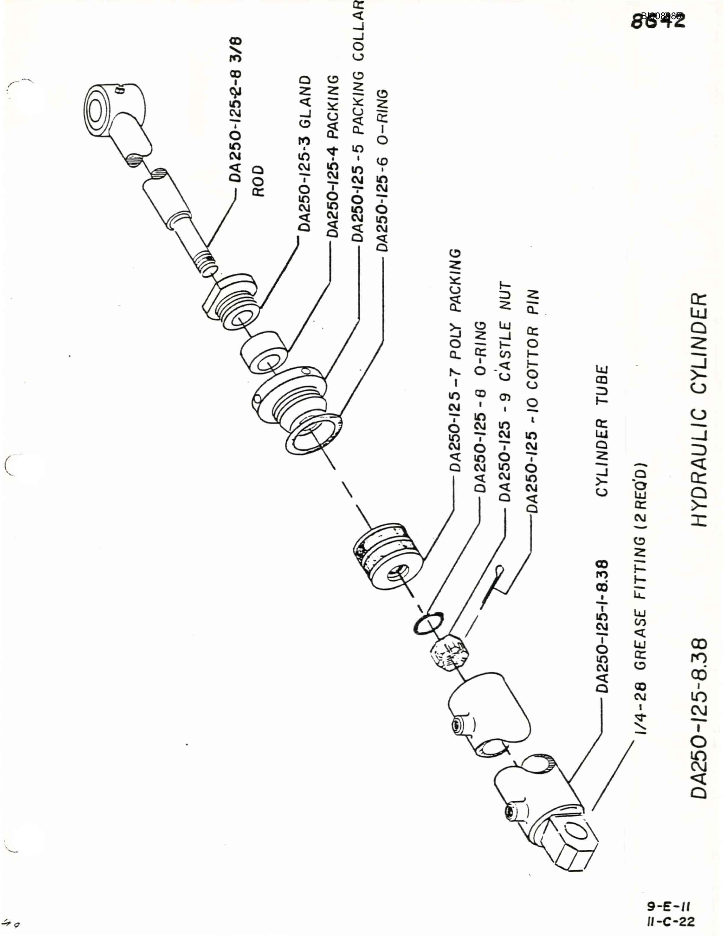 Bucyrus JB-771, JB-772 Parts Catalog BI008980-3