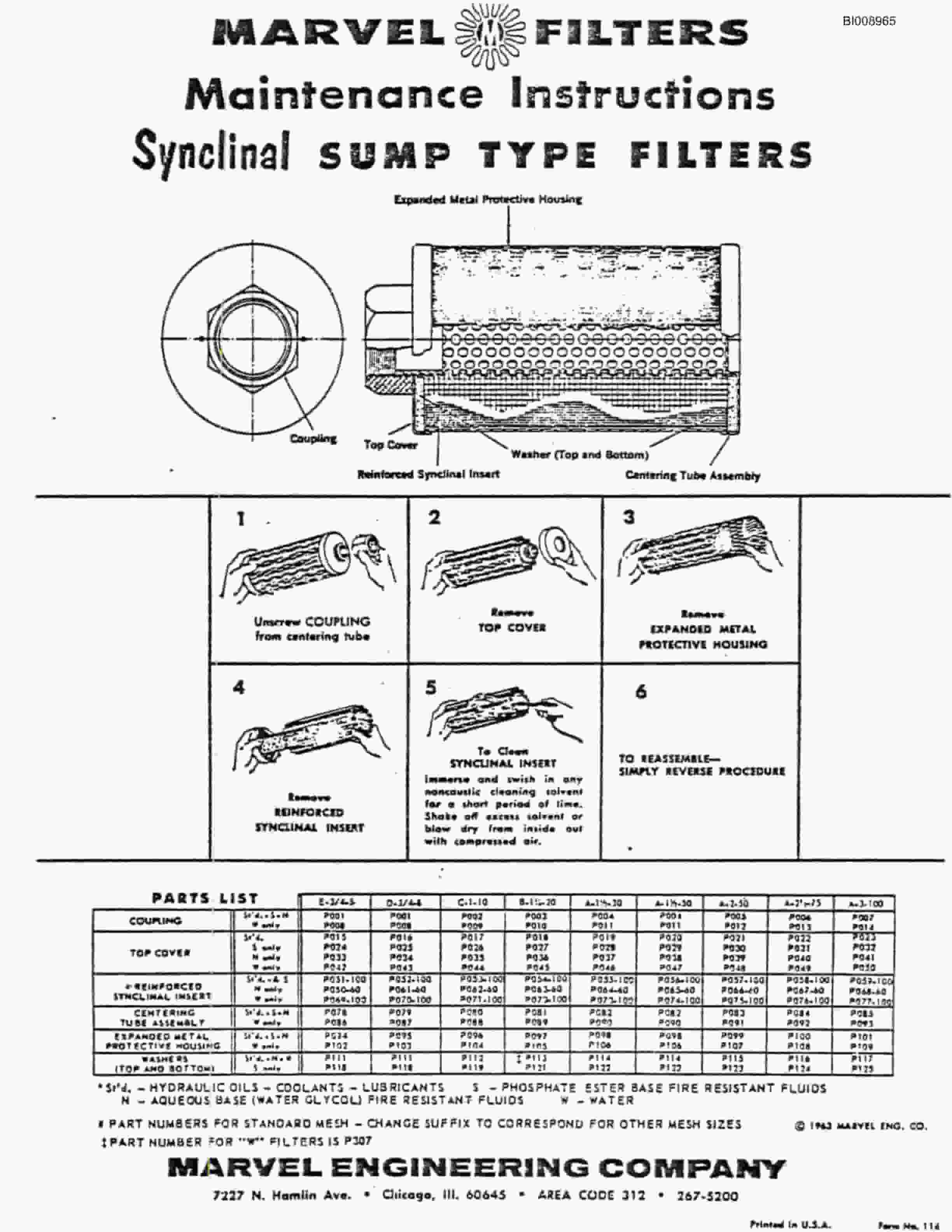 Bucyrus JB-782 Parts Catalog BI008965-5