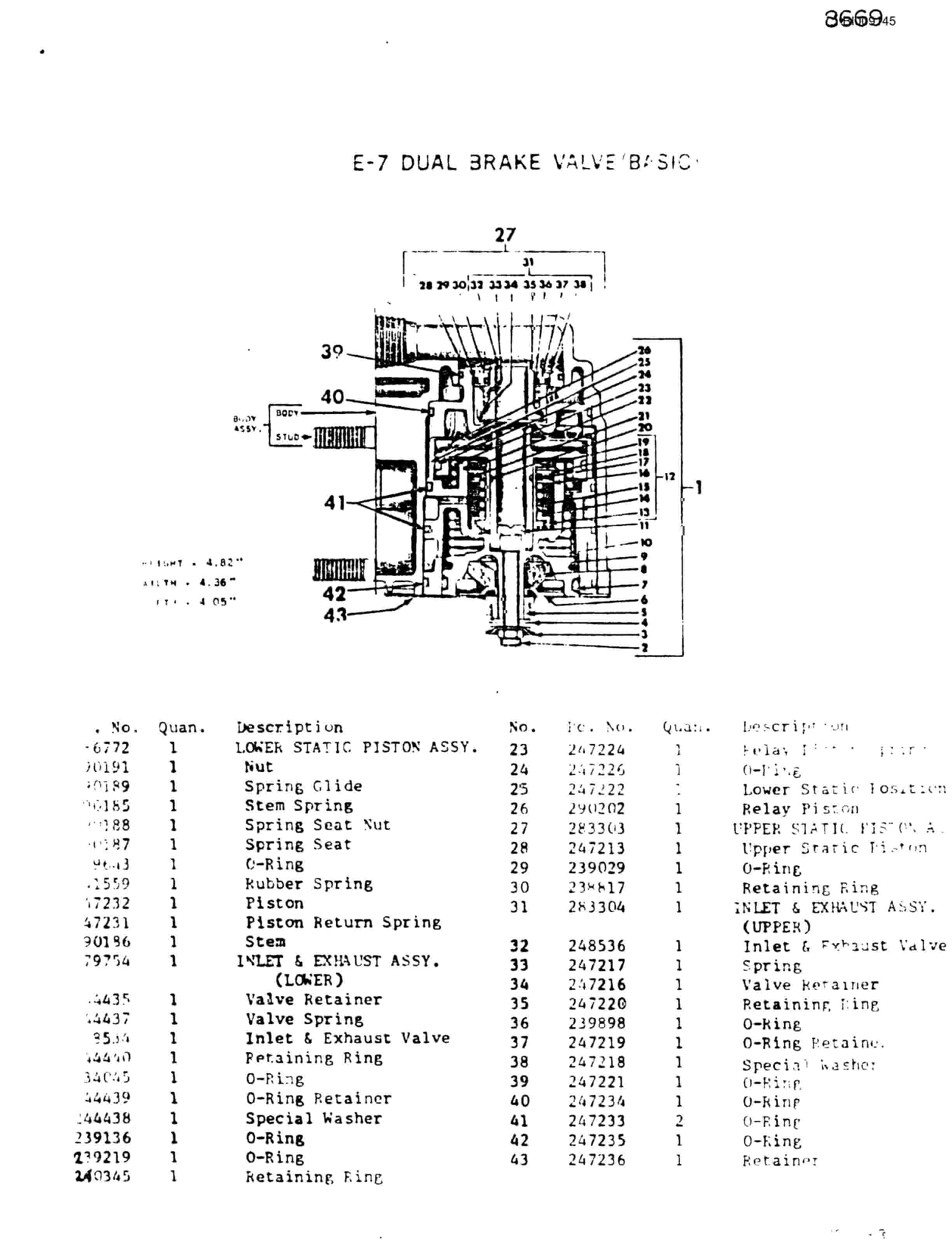 Bucyrus JB-787 Parts Catalog BI009145-3