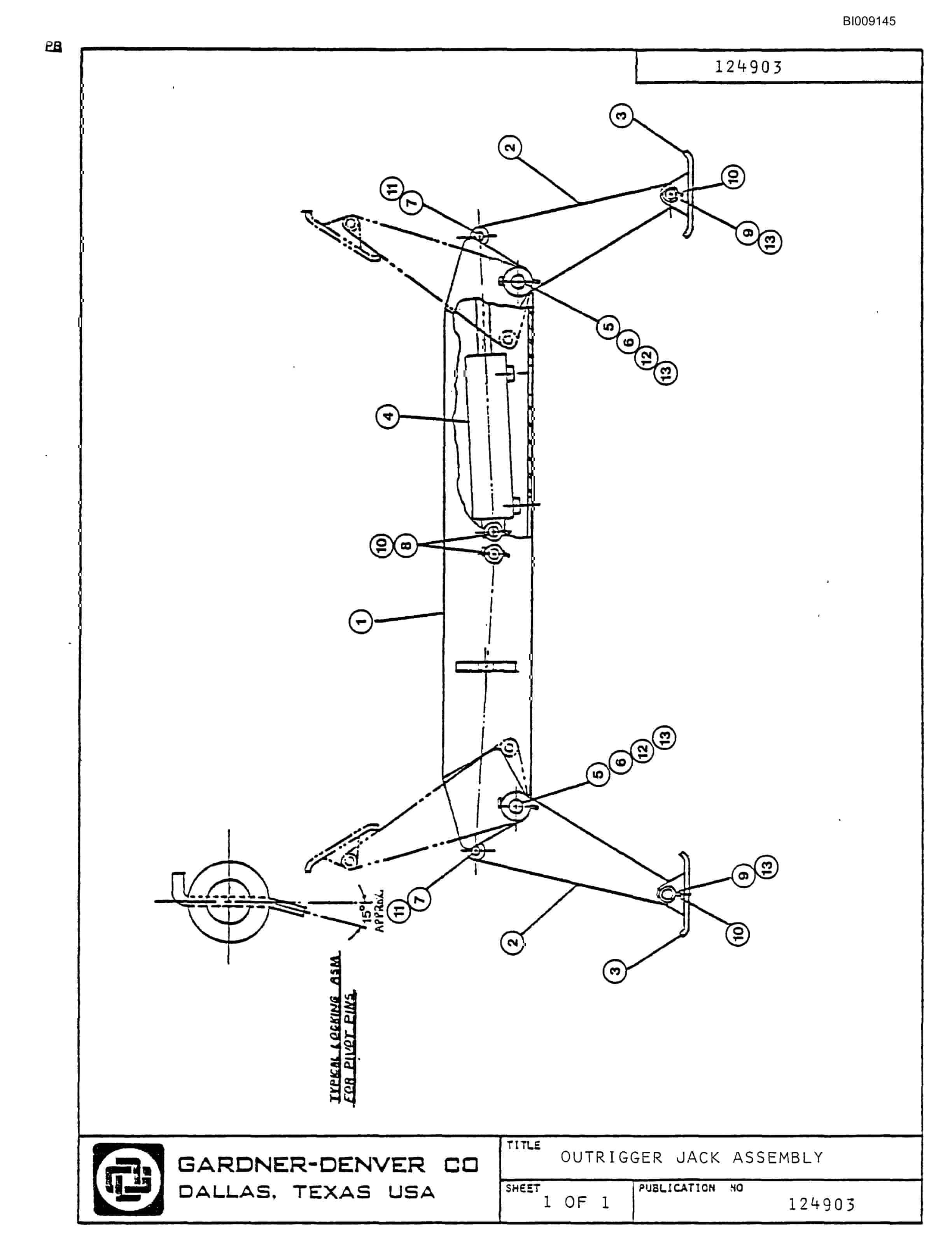 Bucyrus JB-787 Parts Catalog BI009145-4