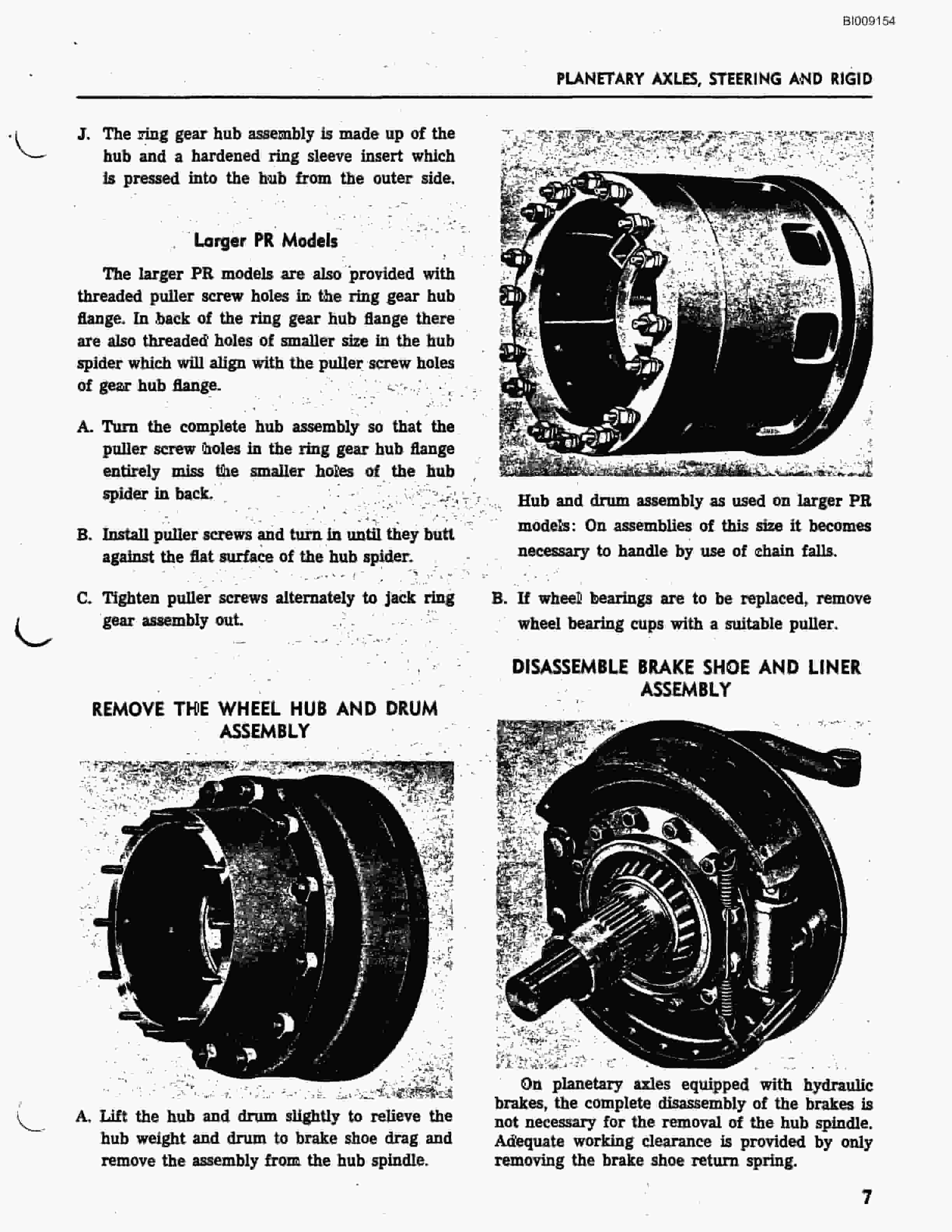 Bucyrus JB-796, JB-807 Parts Catalog BI009154-4
