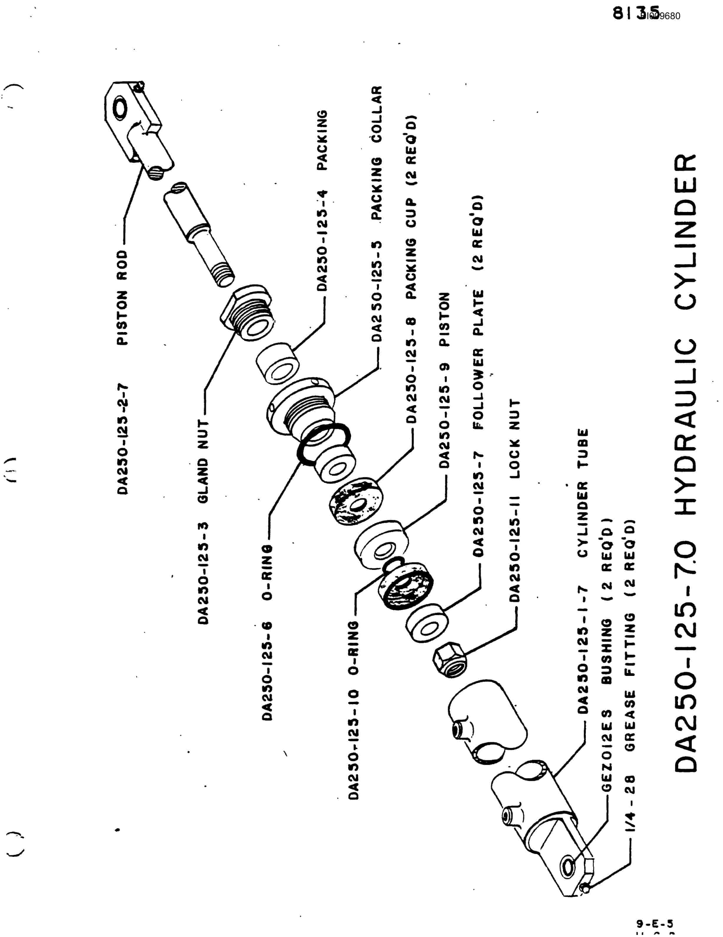 Bucyrus JB-796, JB-807 Parts Catalog BI009680-3