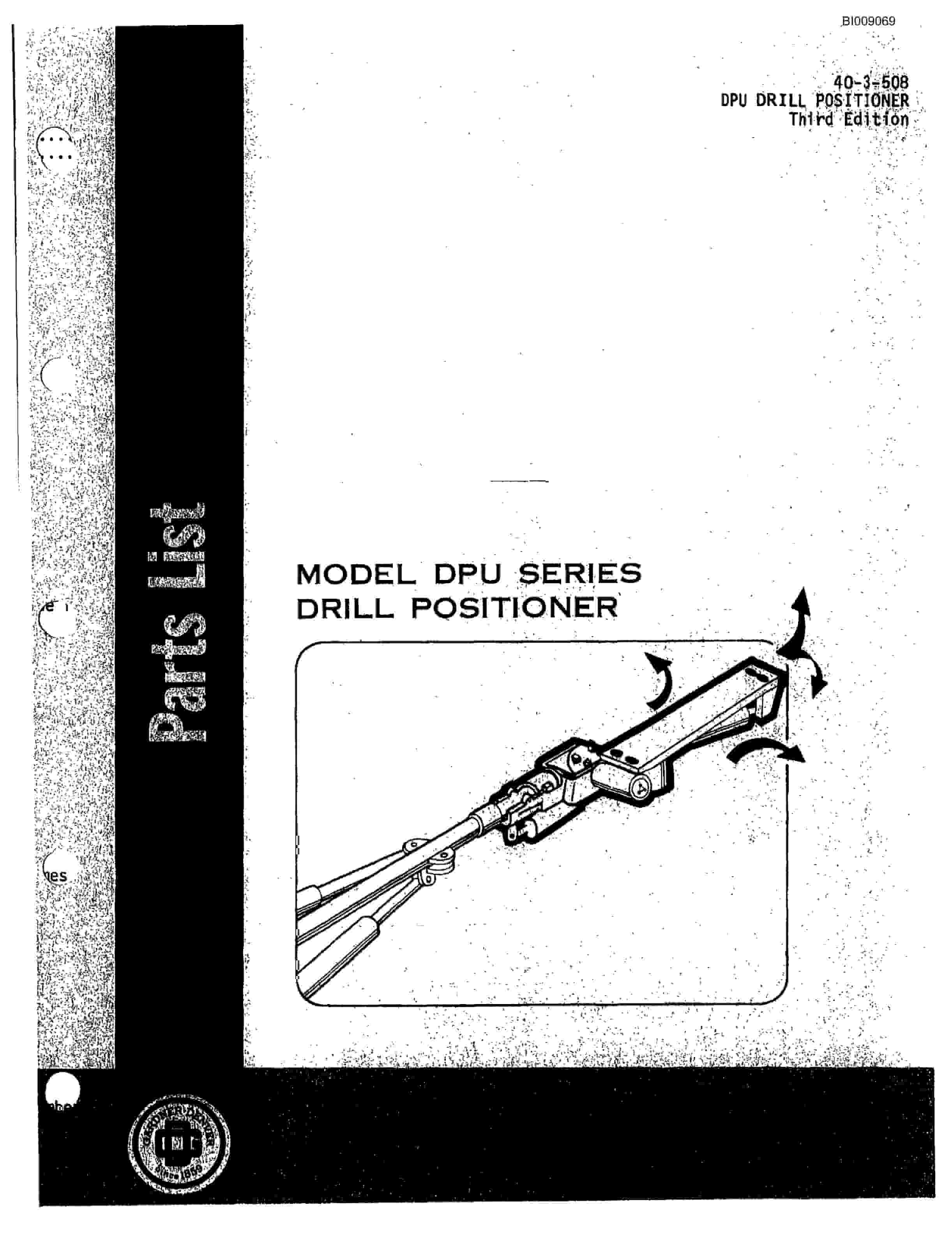 Bucyrus JB-810 Parts Catalog BI009069-3