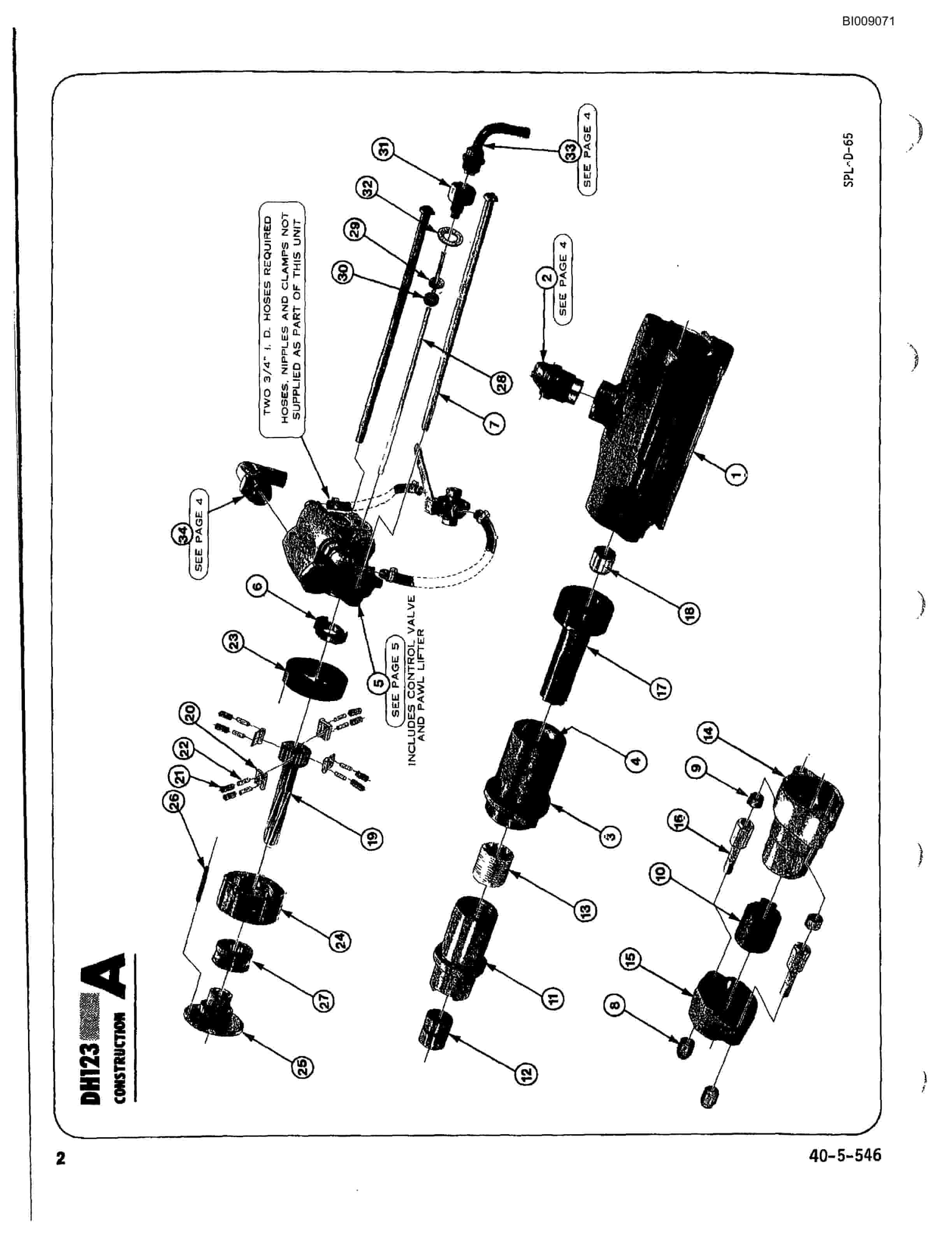 Bucyrus JB-812 Parts Catalog BI009071-3