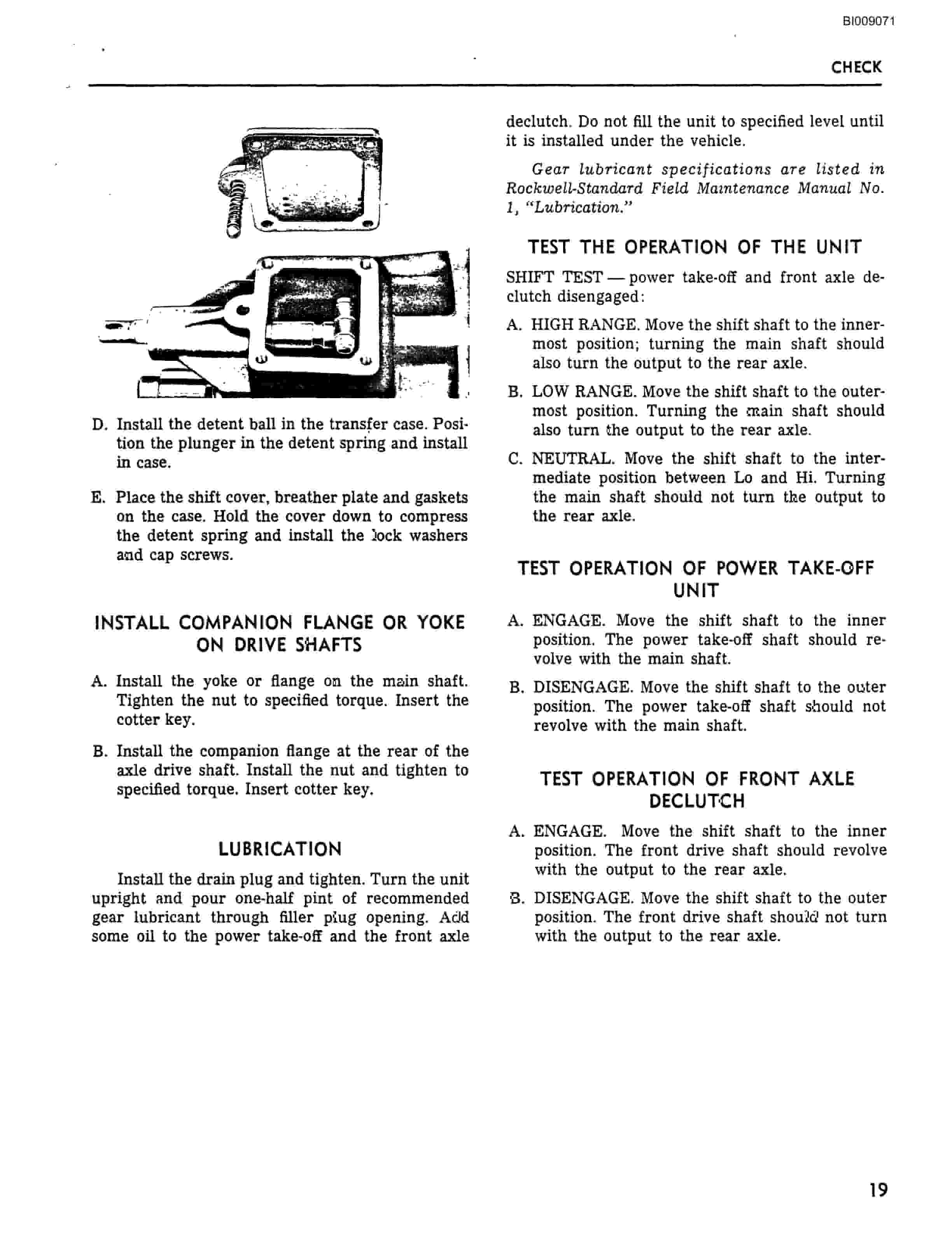 Bucyrus JB-812 Parts Catalog BI009071-5