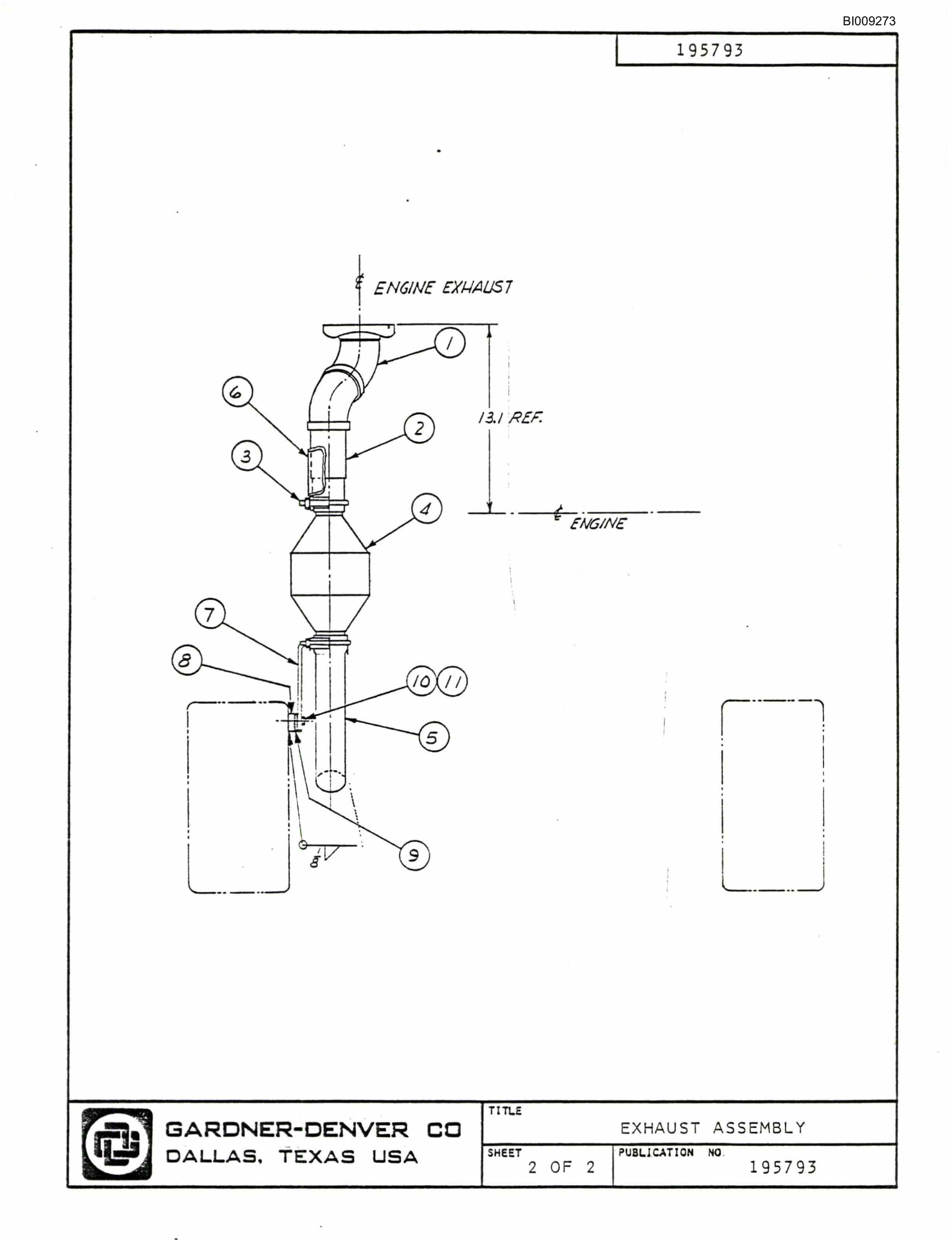 Bucyrus JB-818 Parts Catalog BI009273-2
