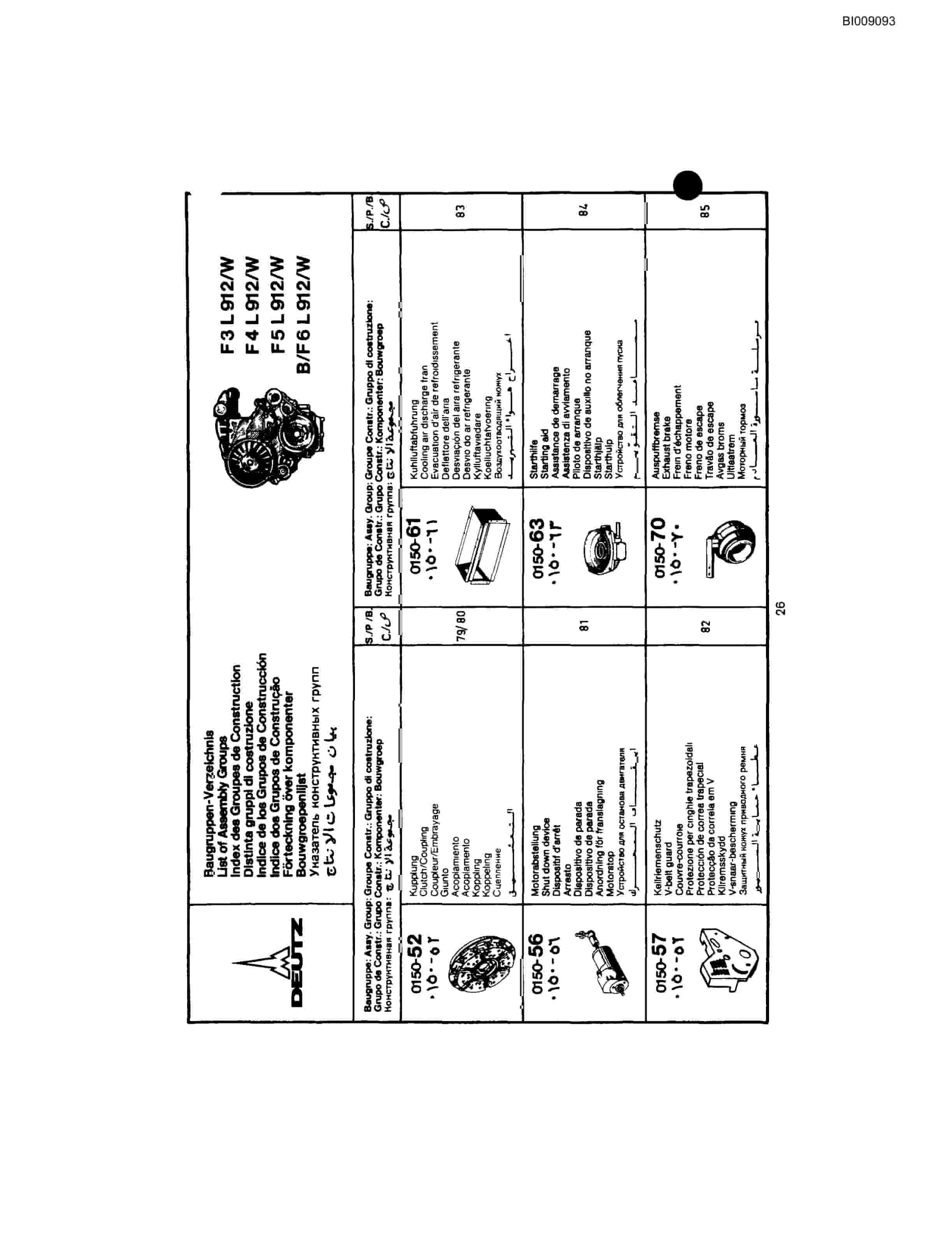 Bucyrus JB-819, JB-820 Parts Catalog BI009093-4