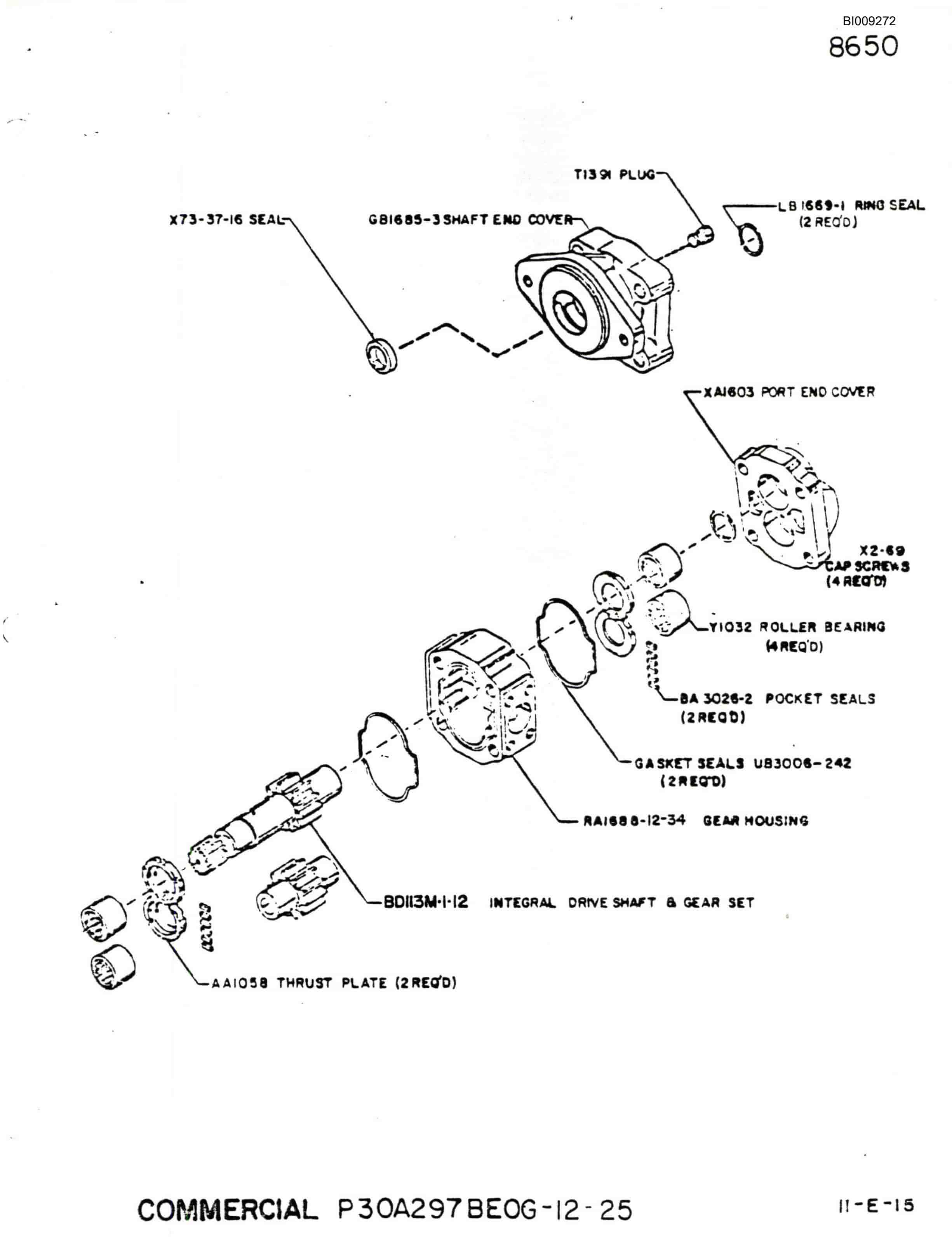 Bucyrus JB-819, JB-820 Parts Catalog BI009272-5