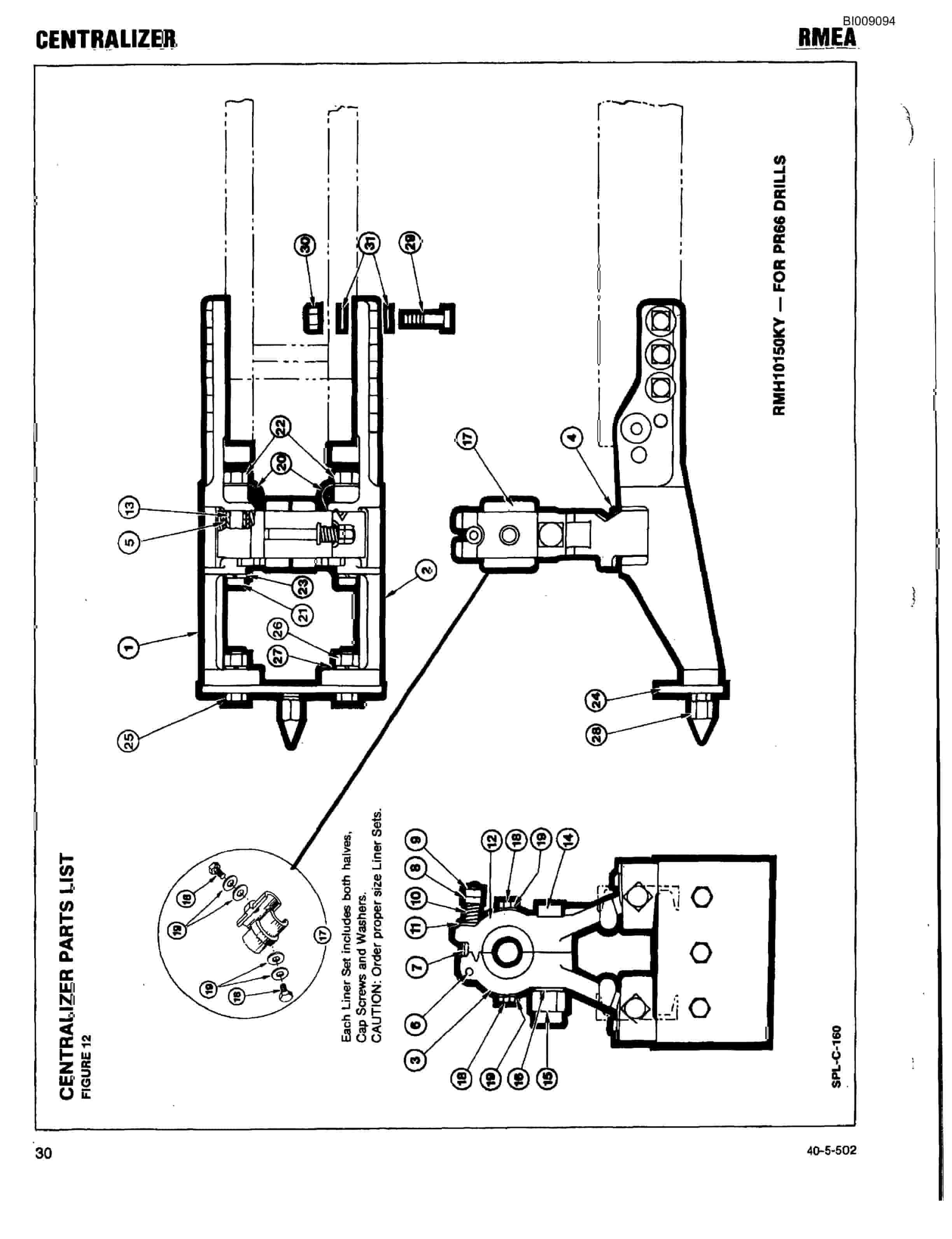 Bucyrus JB-821, JB-822 Parts Catalog BI009094-3