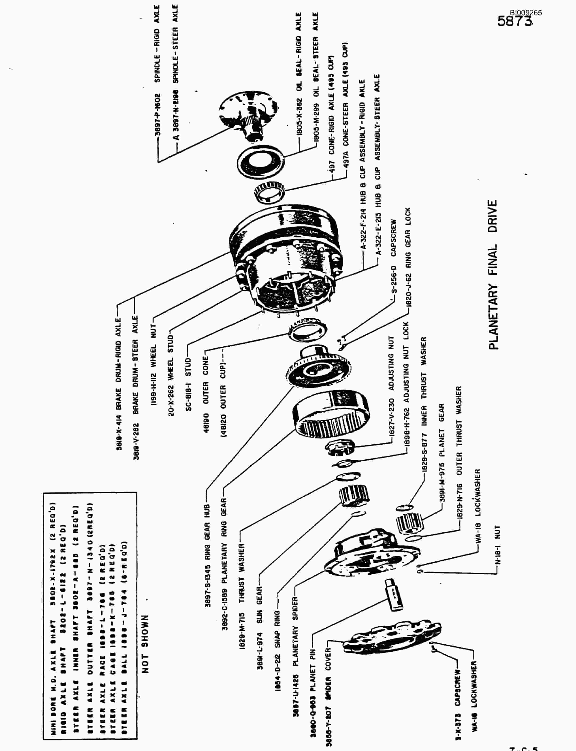 Bucyrus JB-824 Parts Catalog BI009265-2