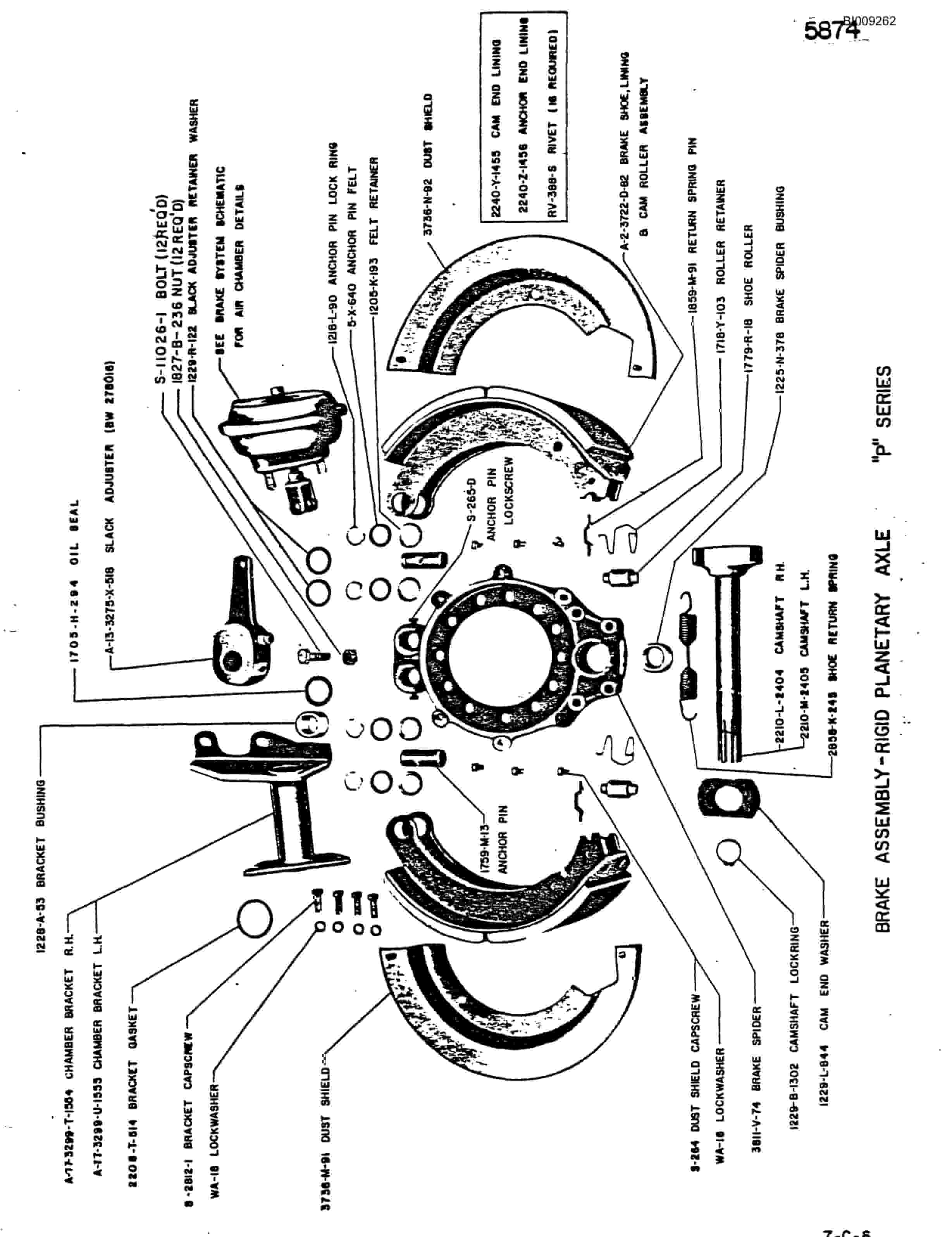 Bucyrus JB-829 Parts Catalog BI009262-2