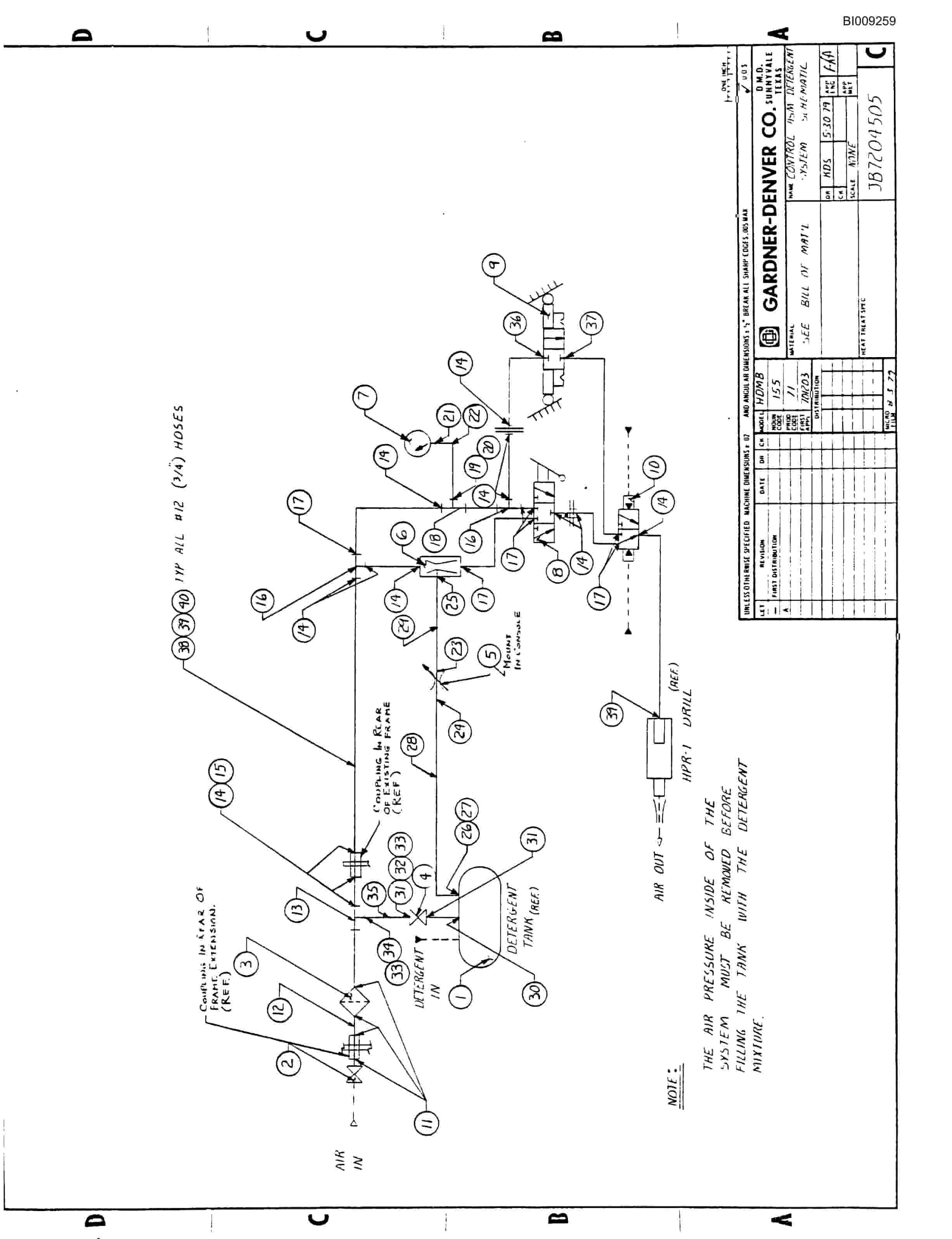 Bucyrus JB-831 Parts Catalog BI009259-5