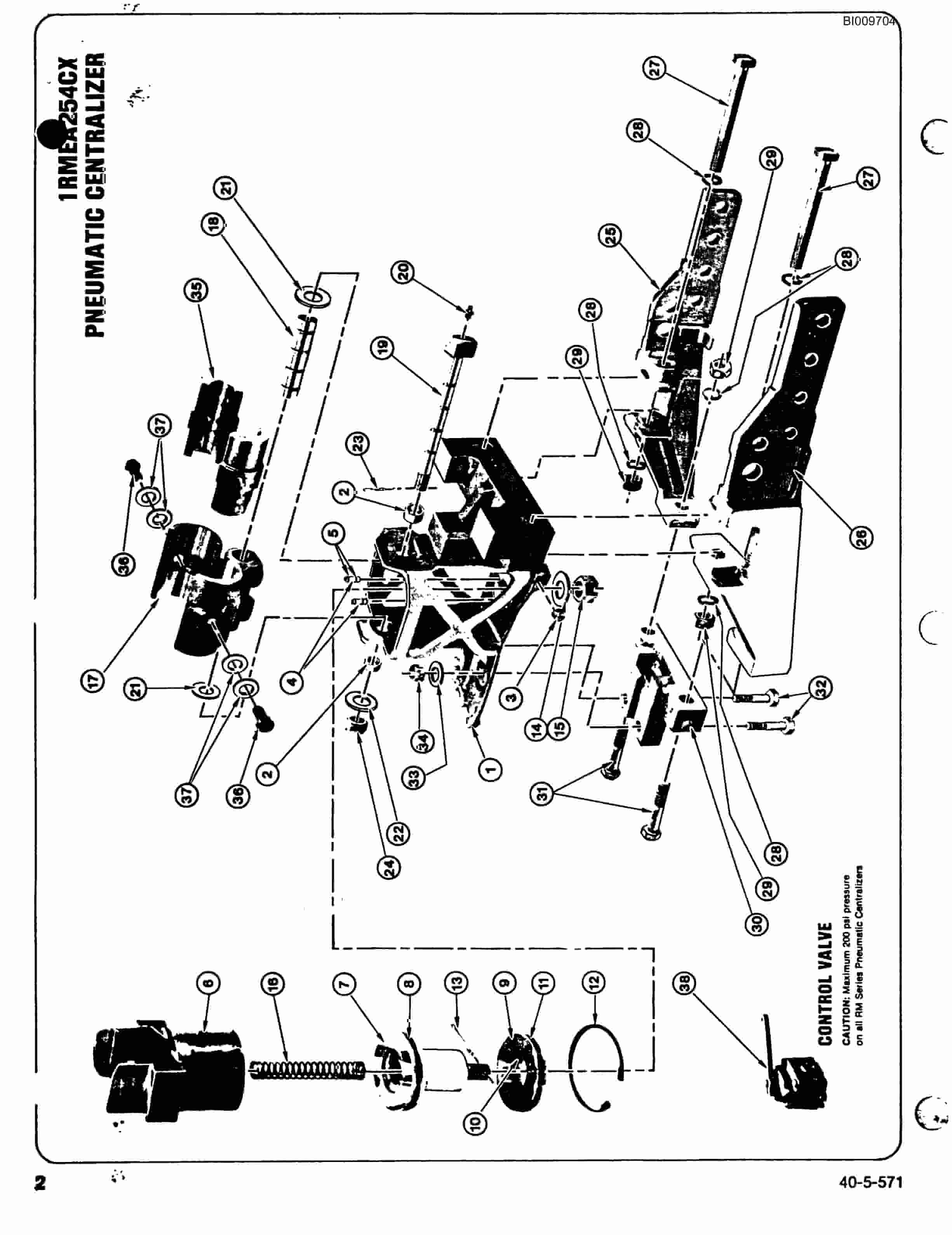 Bucyrus JB-846 Parts Catalog BI009704-2