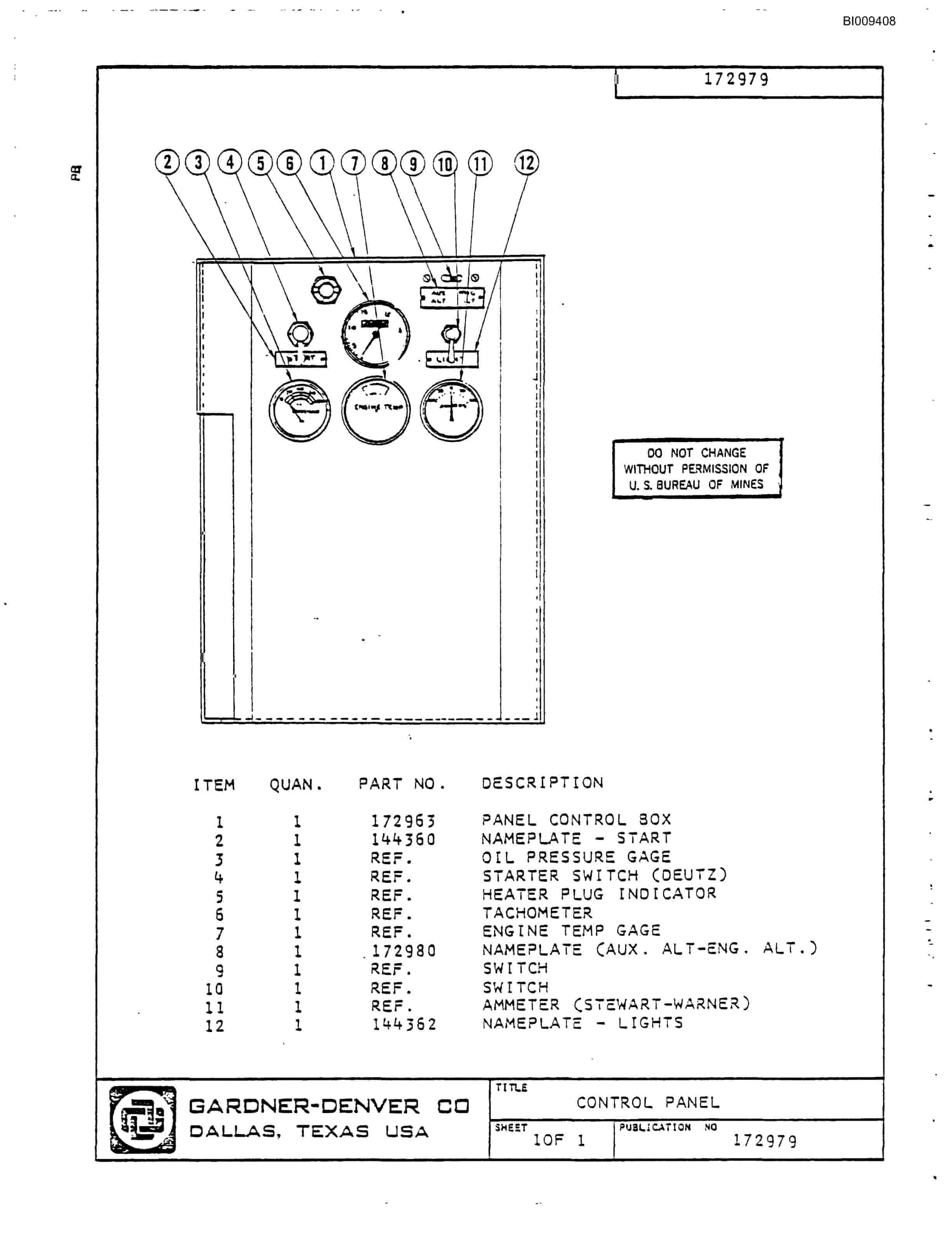 Bucyrus JB-854, JB-855, JB-856 Parts Catalog BI009408-2