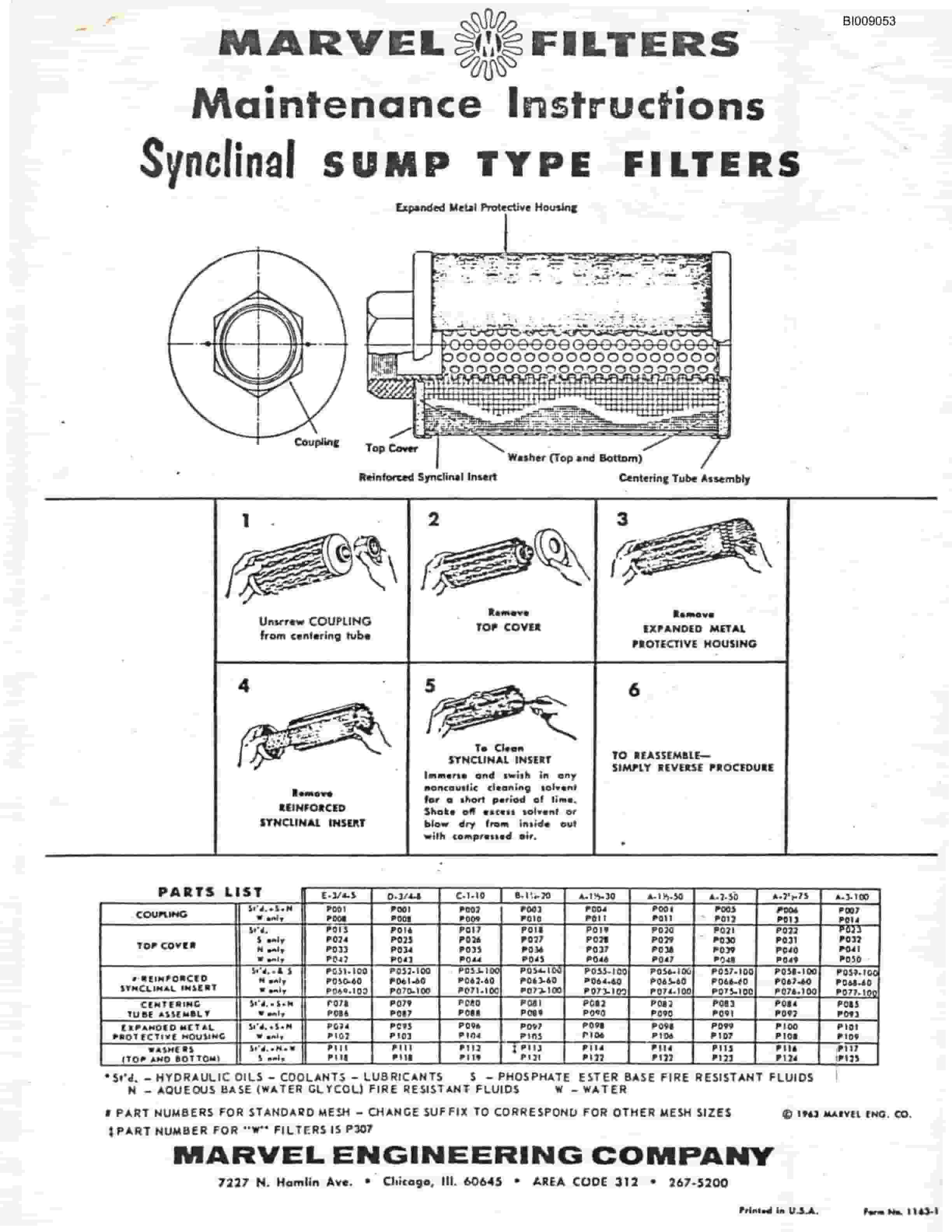 Bucyrus JB-861 Parts Catalog BI009053-5