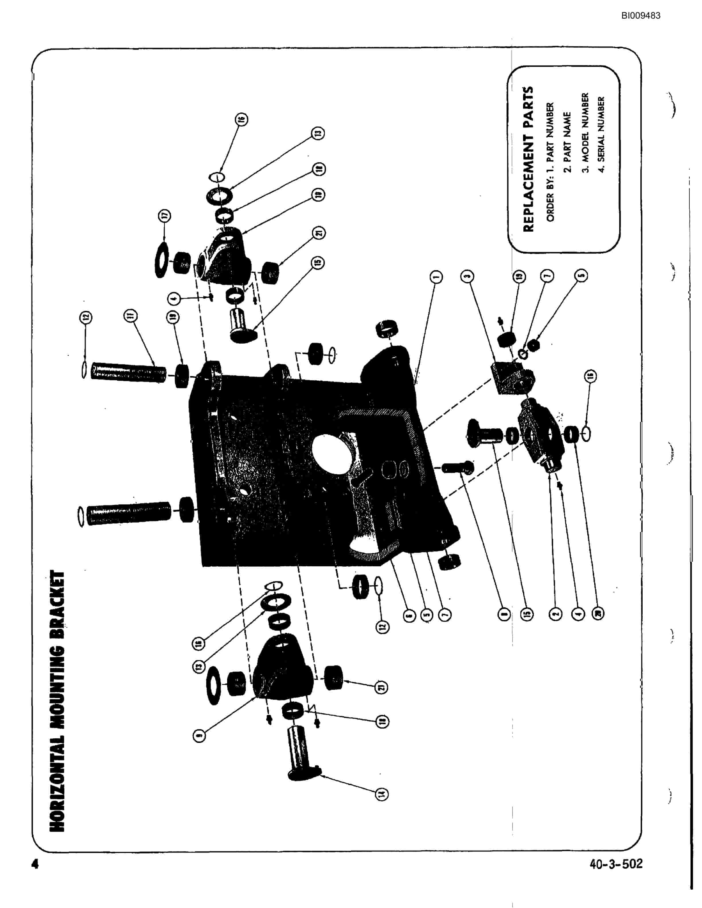 Bucyrus JB-873, JB-879 Parts Catalog BI009483-3