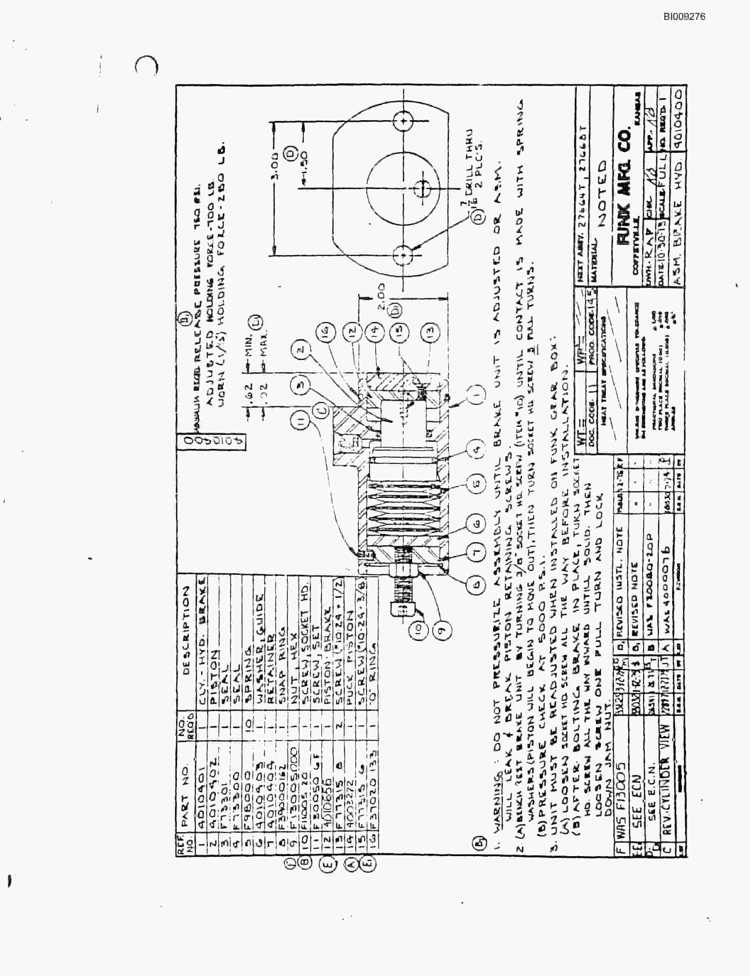 Bucyrus JB-909 Parts Catalog BI009276-5