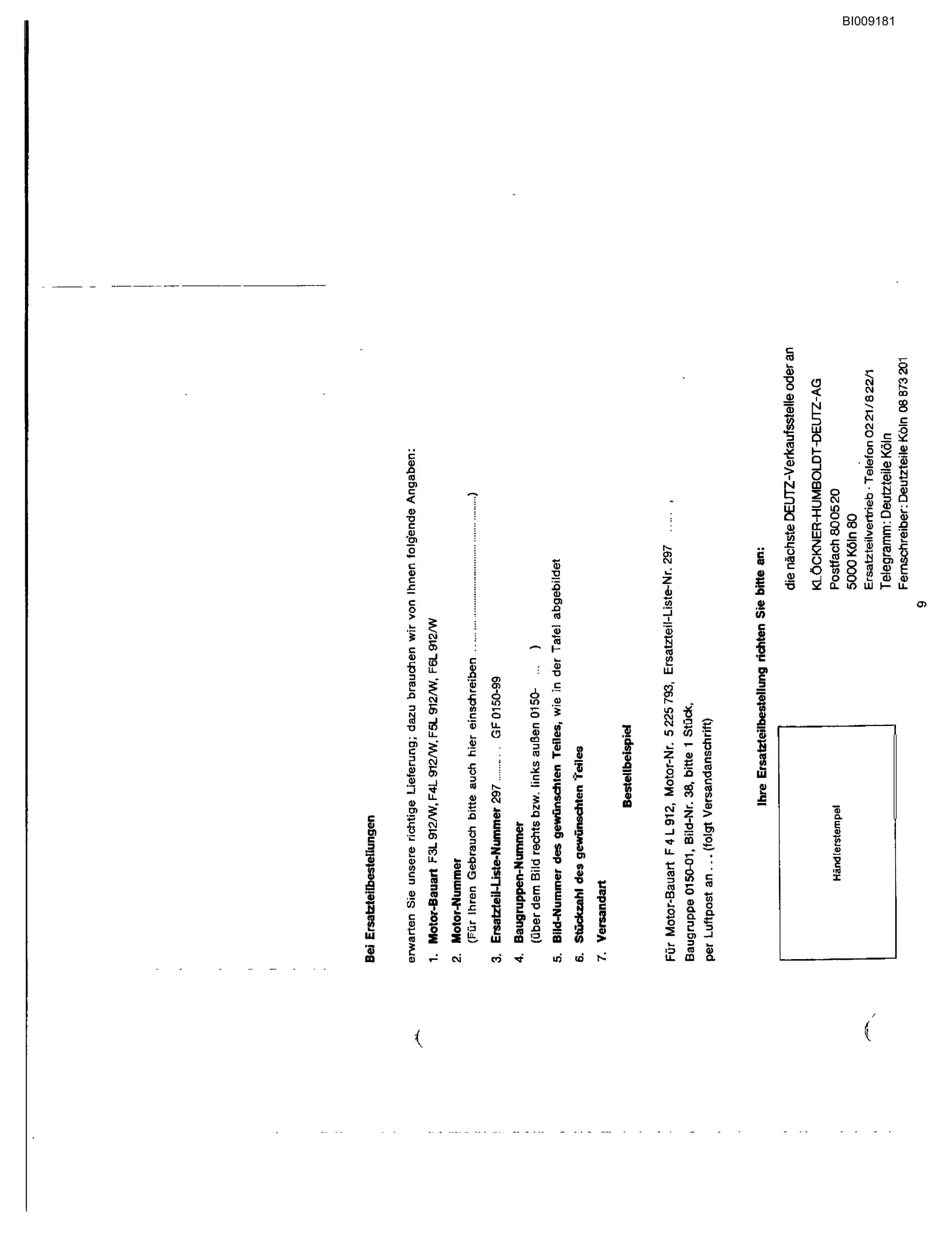 Bucyrus JB-912 Parts Catalog BI009181-5