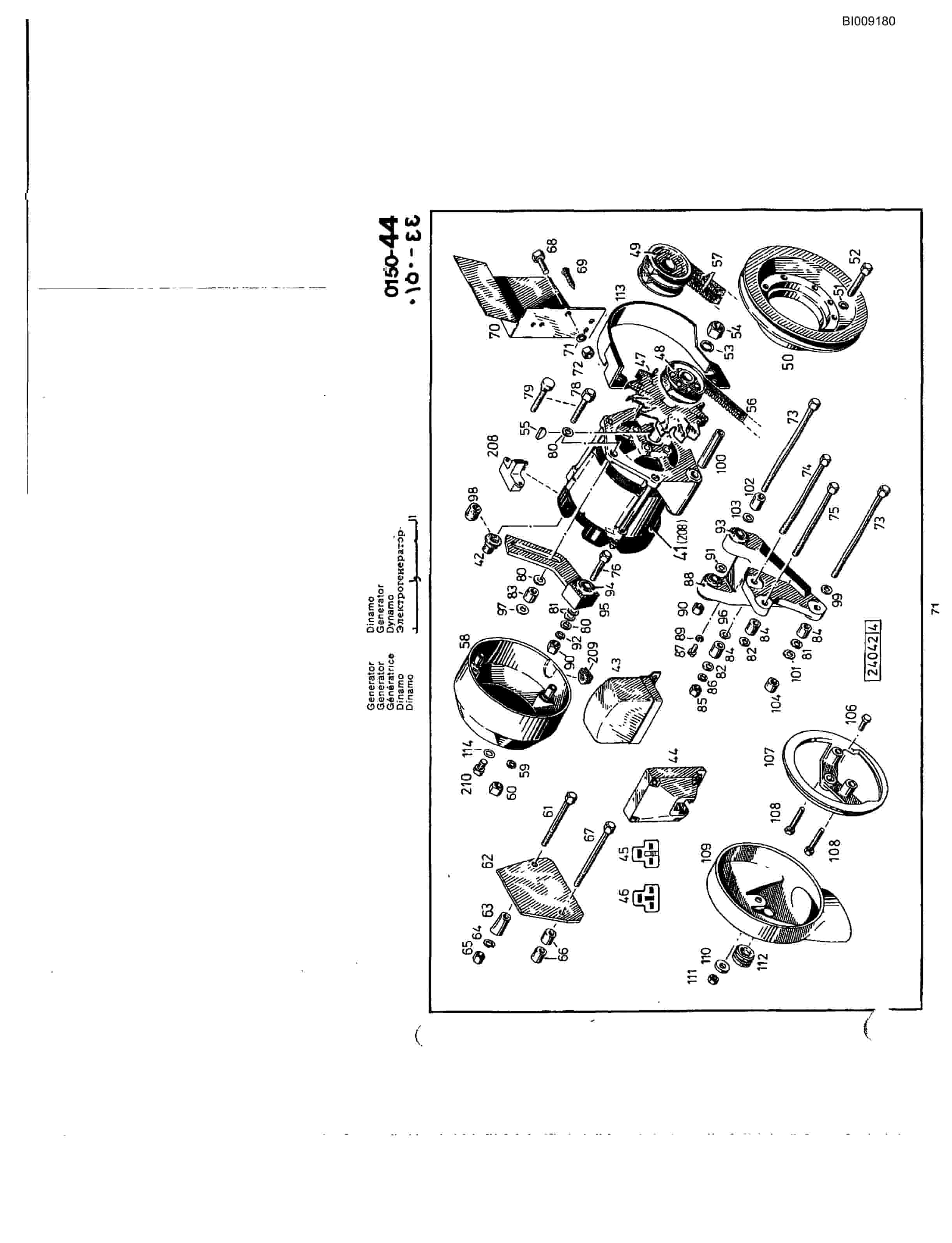 Bucyrus JB-913 Parts Catalog BI009180-4