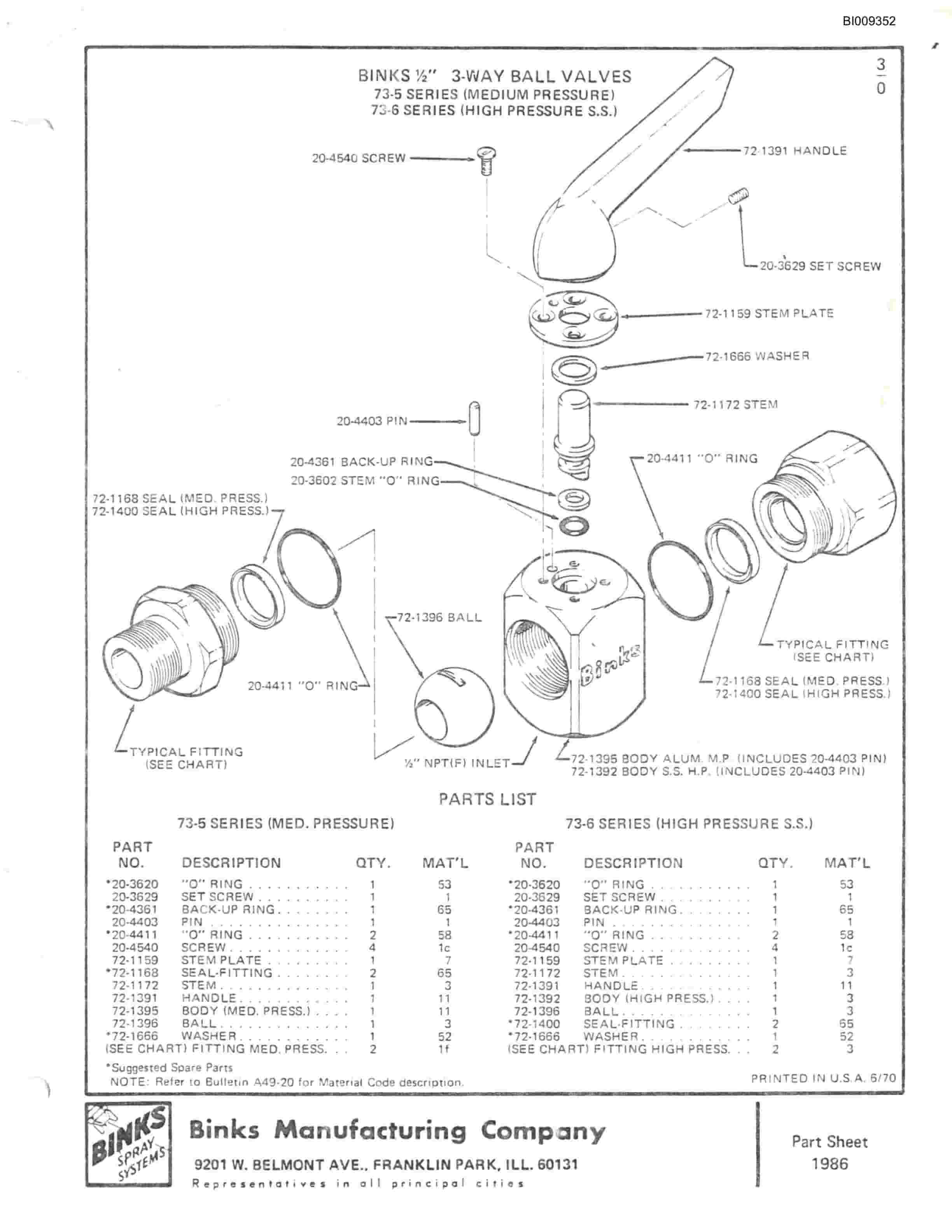 Bucyrus JB-917 Parts Catalog BI009352-2