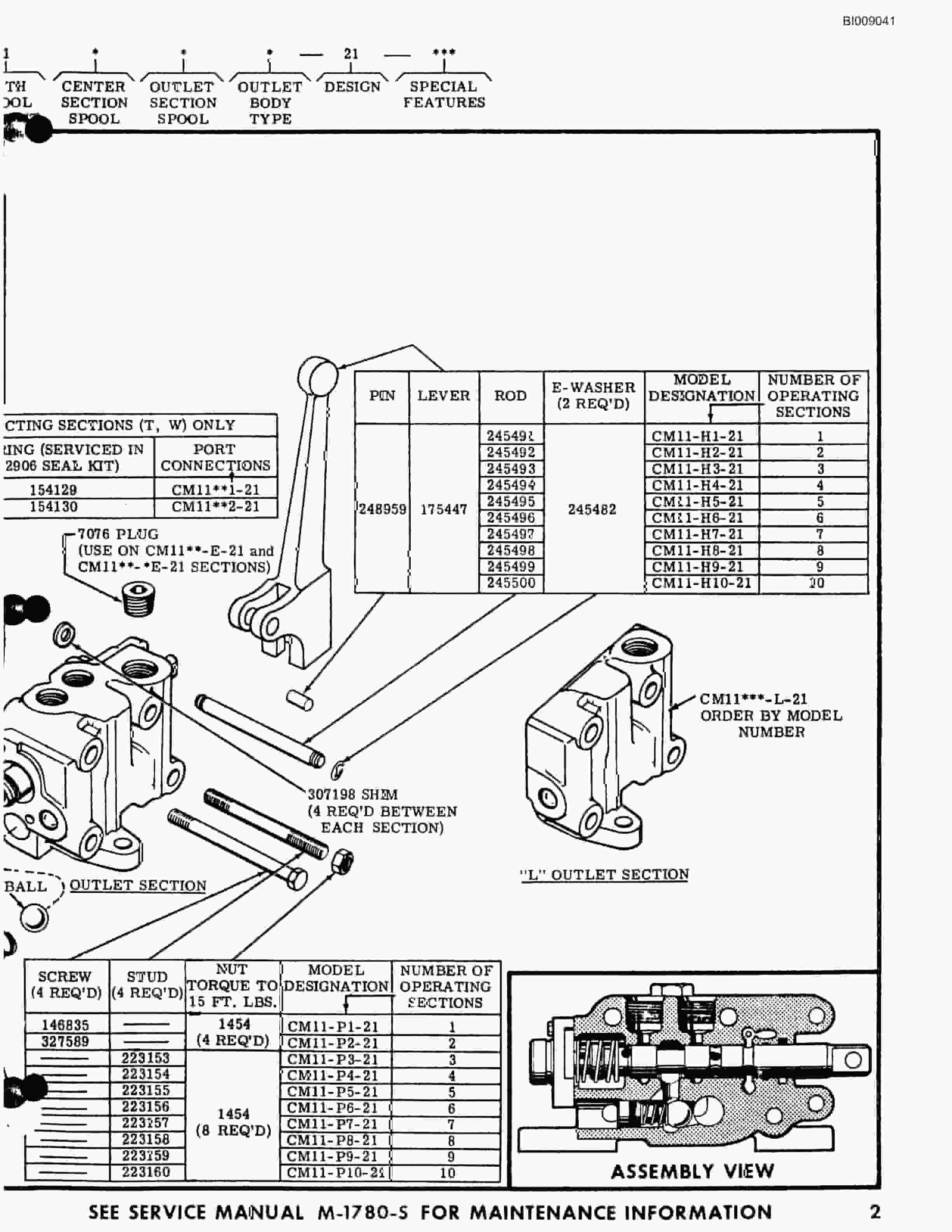 Bucyrus JB-924, JB-943 Parts Catalog BI009041-3