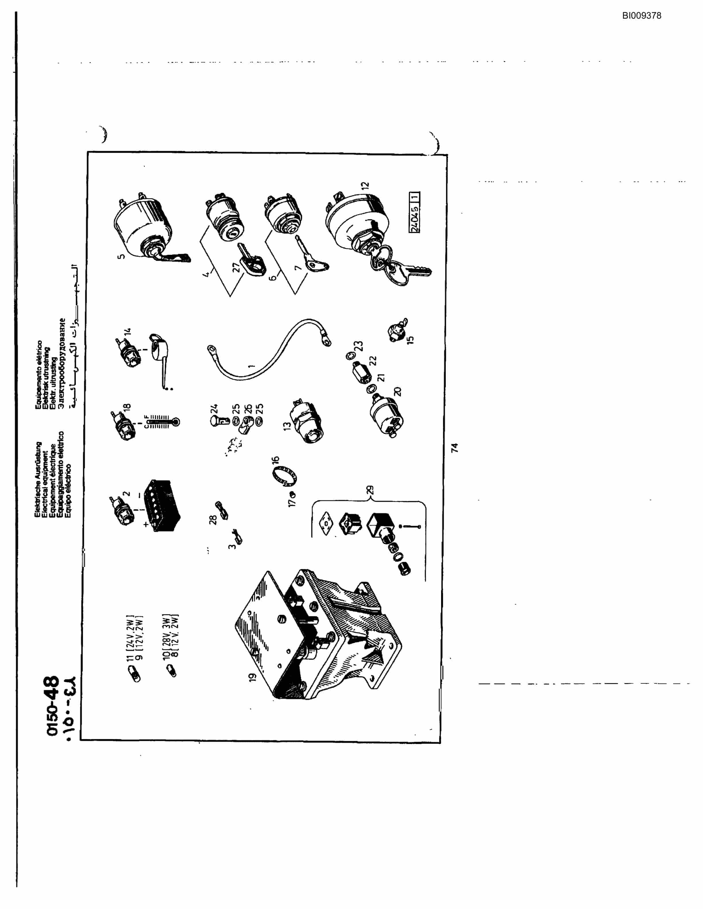 Bucyrus JB-927 Parts Catalog BI009378-4