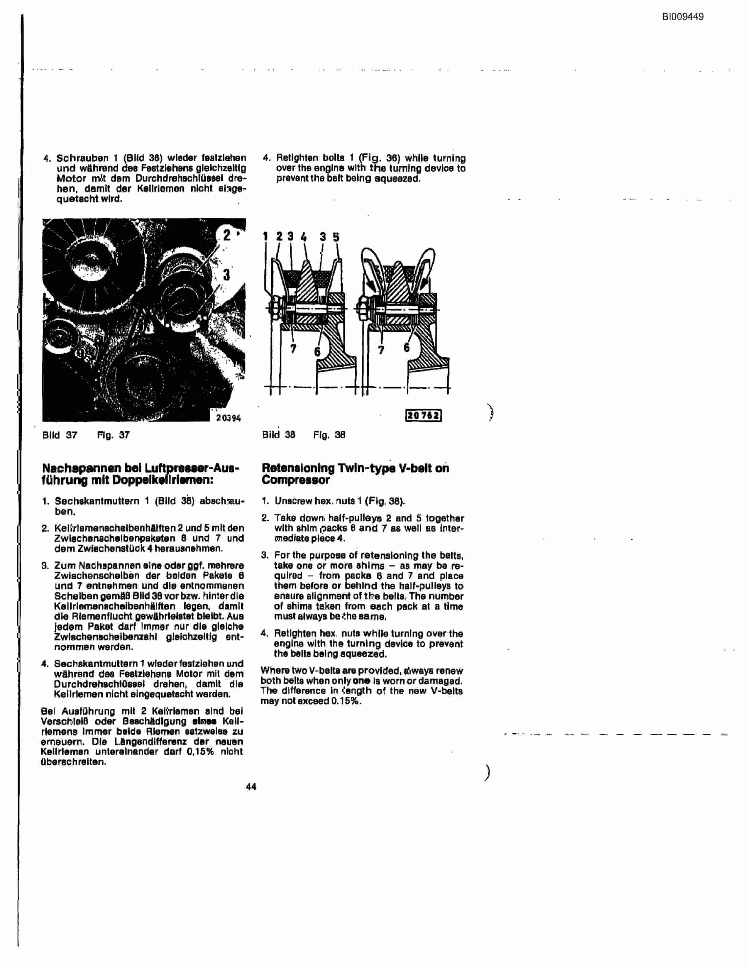Bucyrus JB-930 Parts Catalog BI009449-4