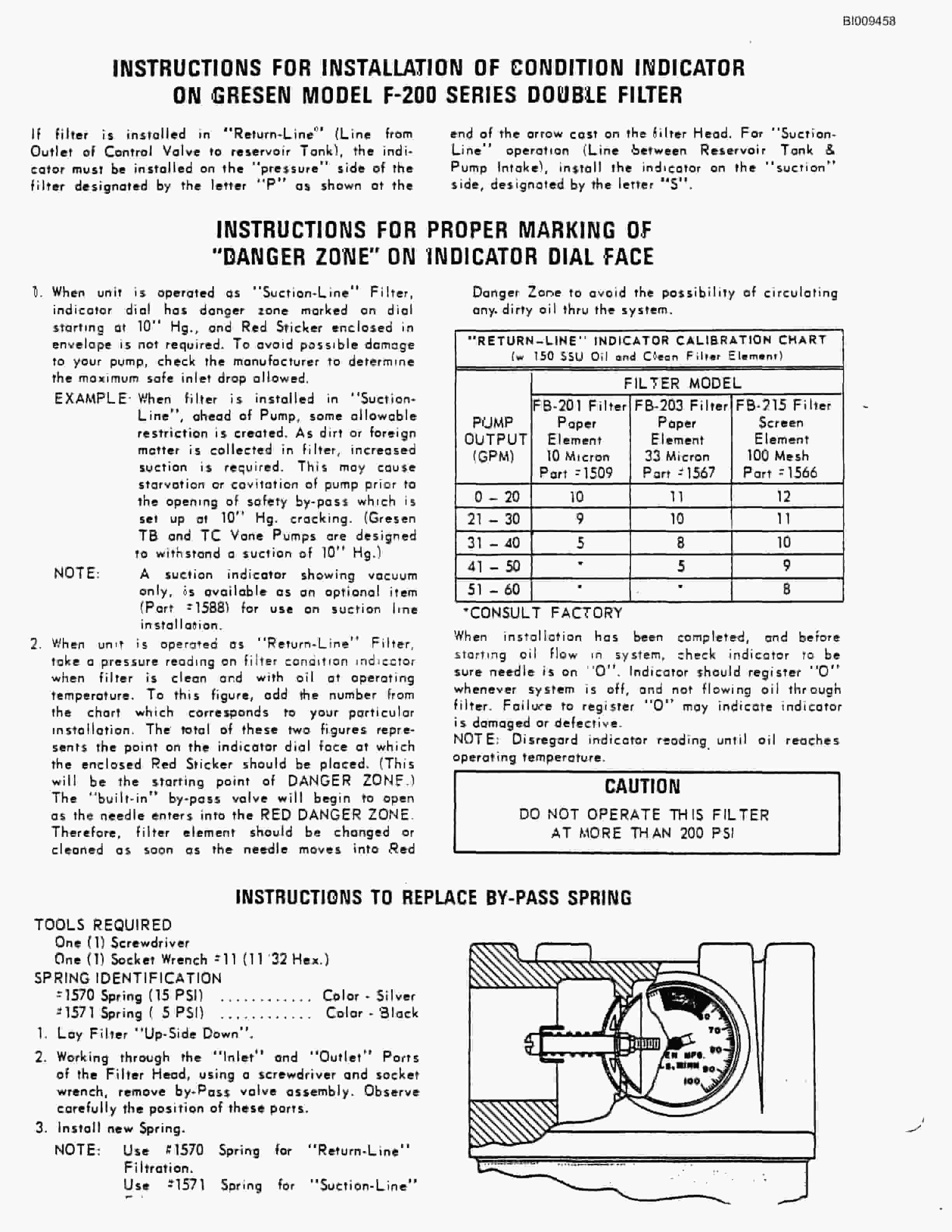 Bucyrus JB-933 Parts Catalog BI009458-5