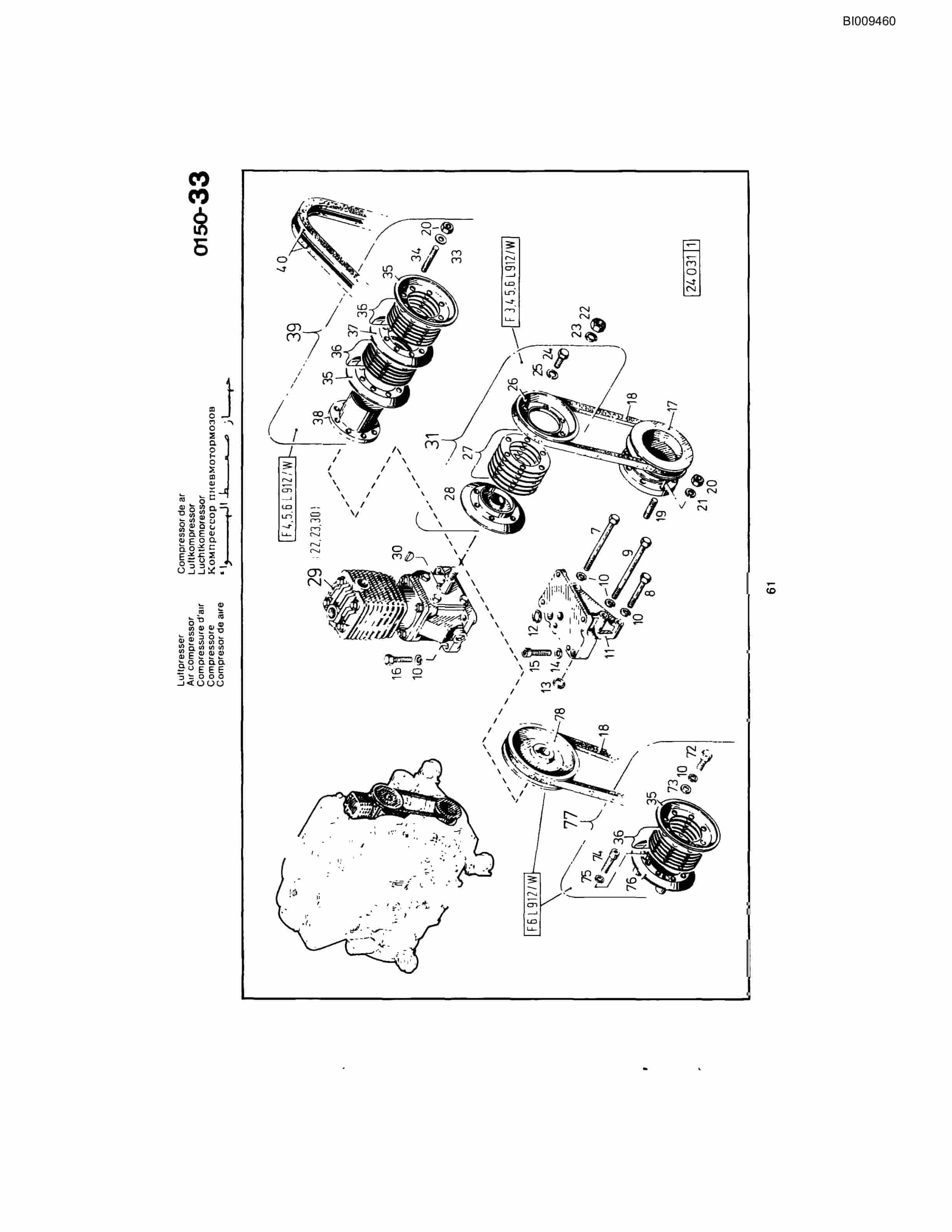 Bucyrus JB-935 Diesel Mini Ring-Dril Jumbo Parts Catalog BI009460-2