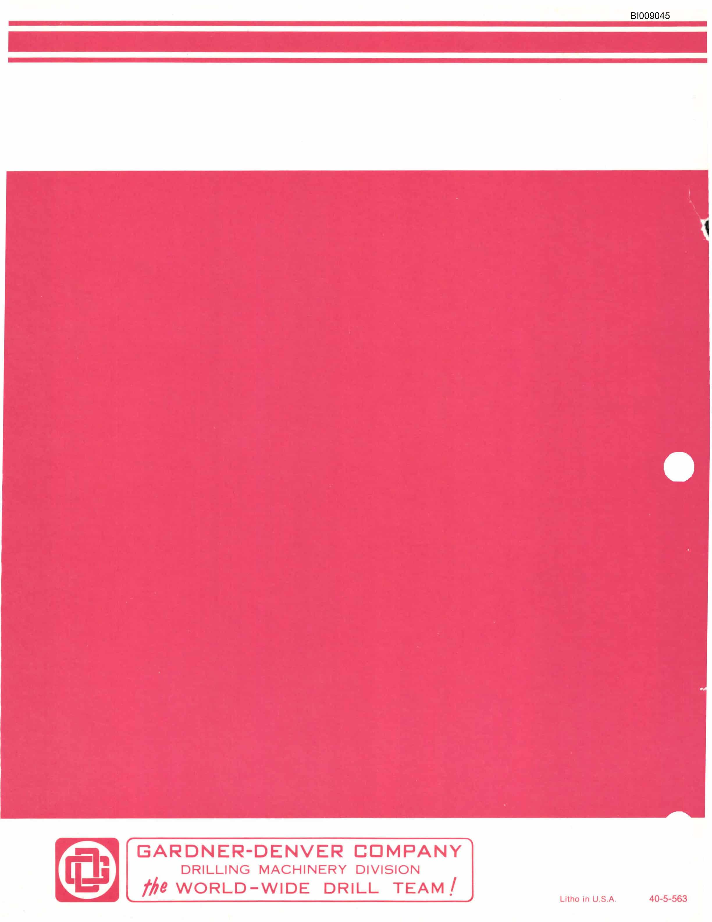 Bucyrus JB-942 Parts Catalog BI009045-5