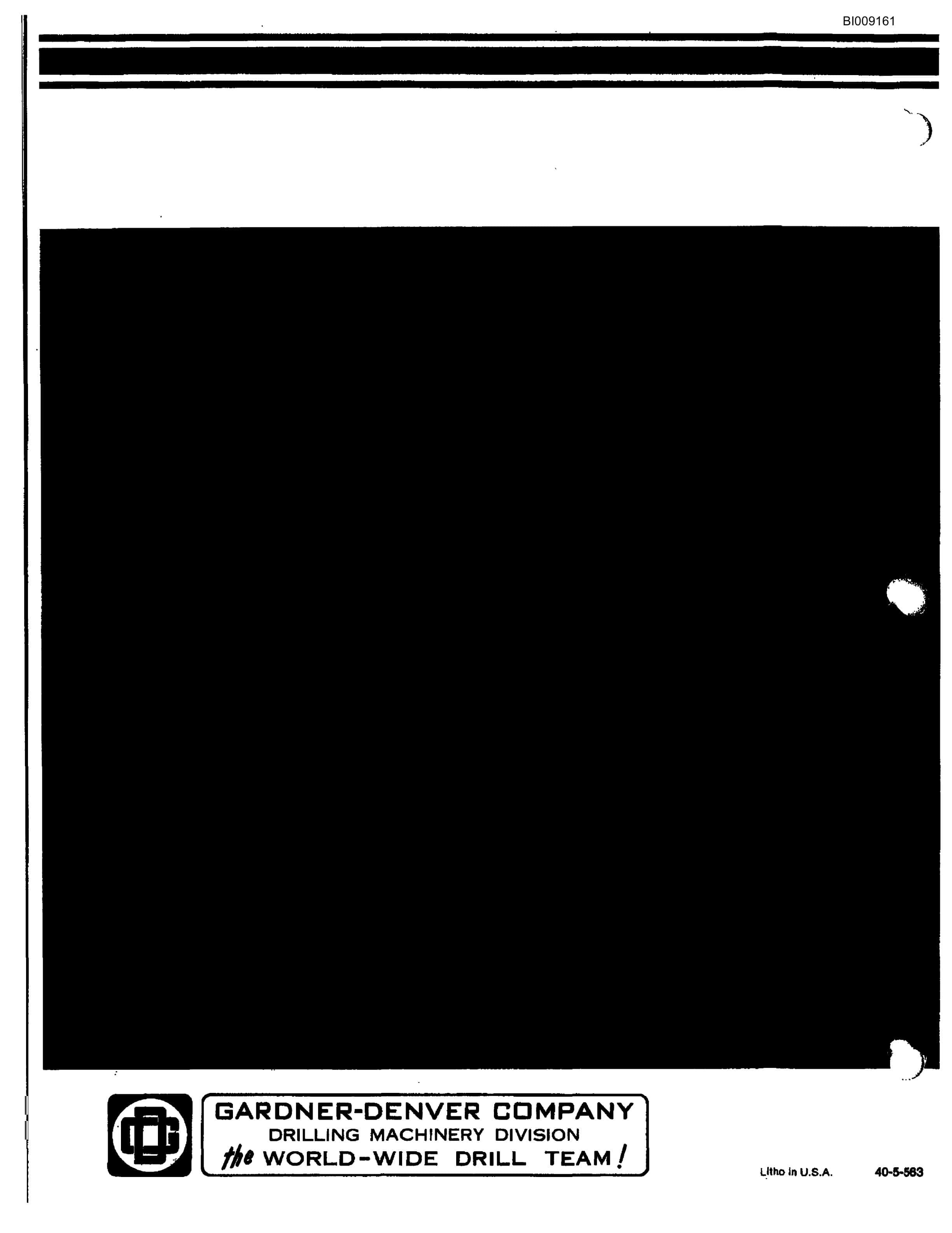 Bucyrus JB-942 Parts Catalog BI009161-3
