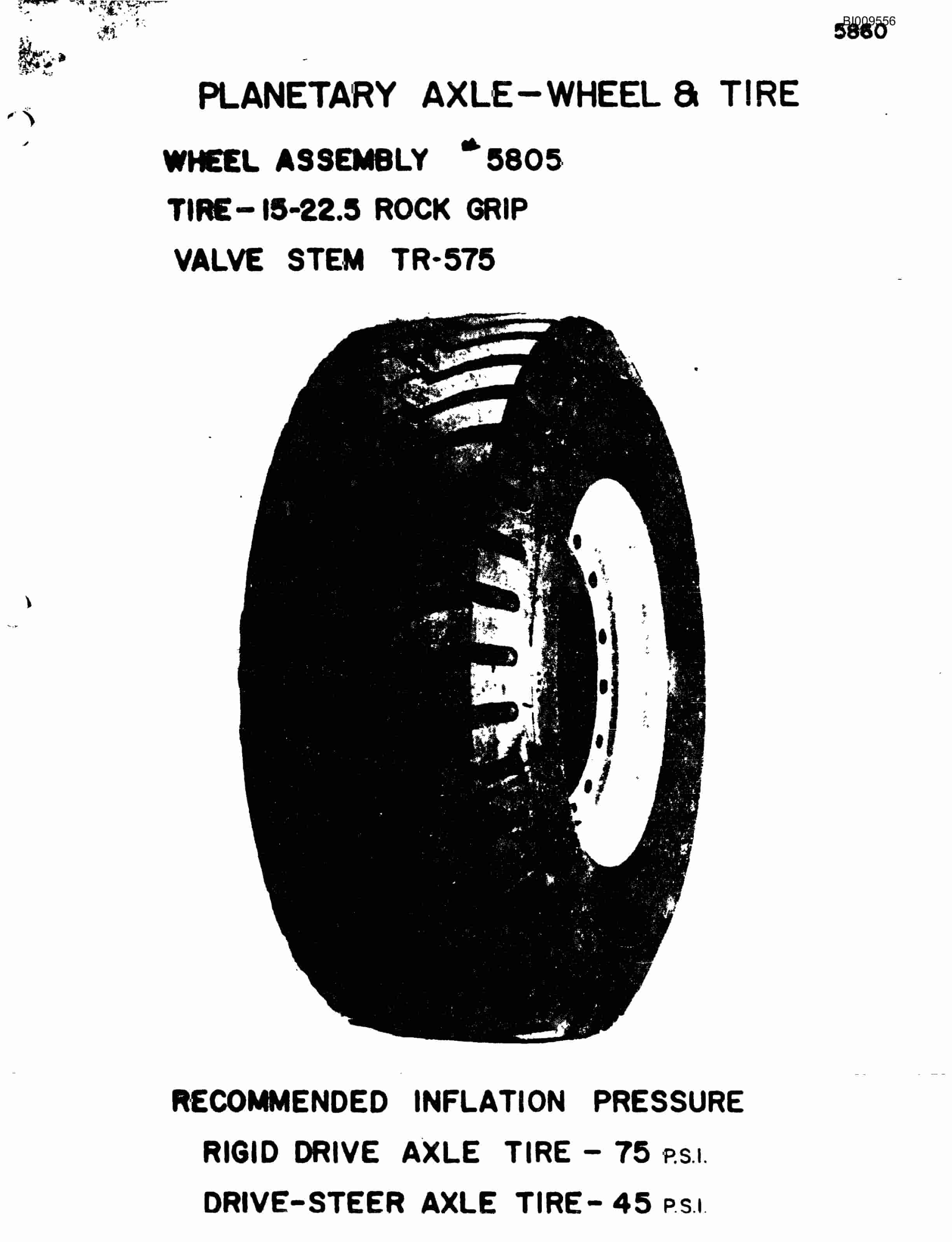 Bucyrus JB-950 Parts Catalog BI009556-3