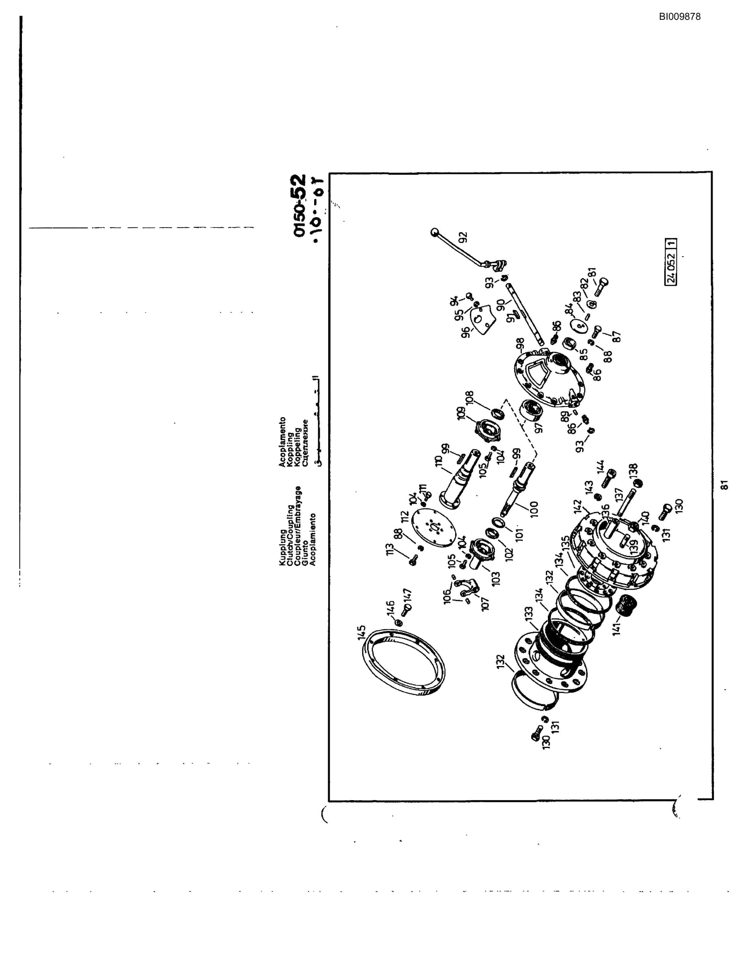 Bucyrus JB-952 Parts Catalog BI009878-5