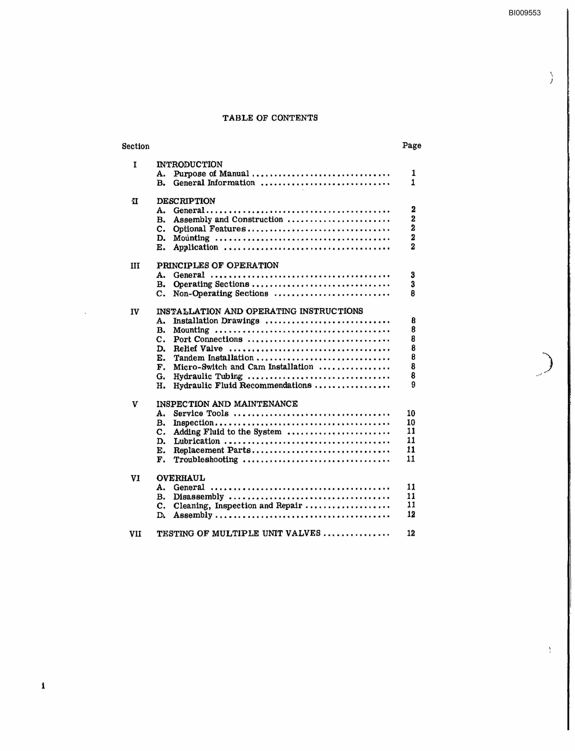 Bucyrus JB-954 Parts Catalog BI009553-4