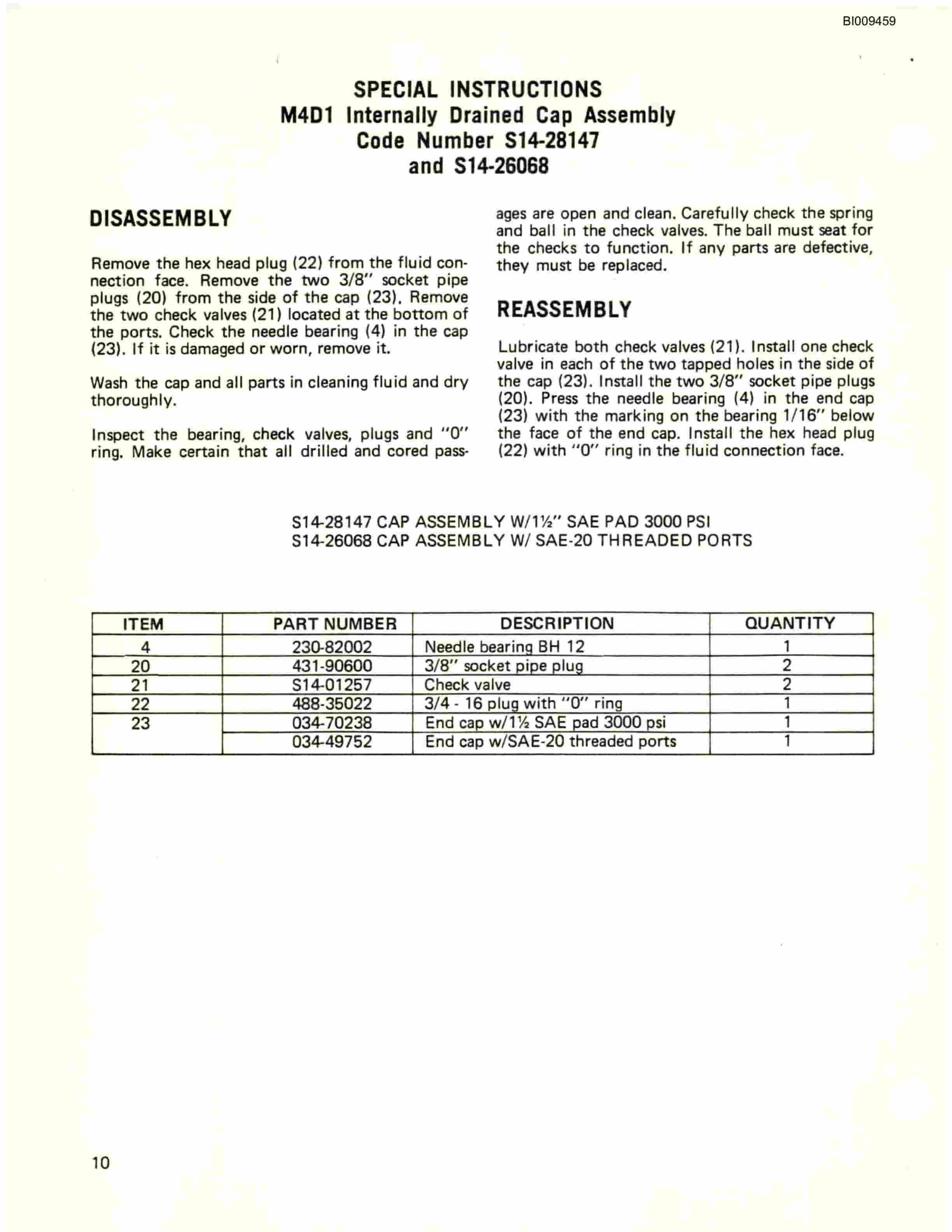 Bucyrus JB-956 Articulated Jumbo Parts Catalog BI009459-3