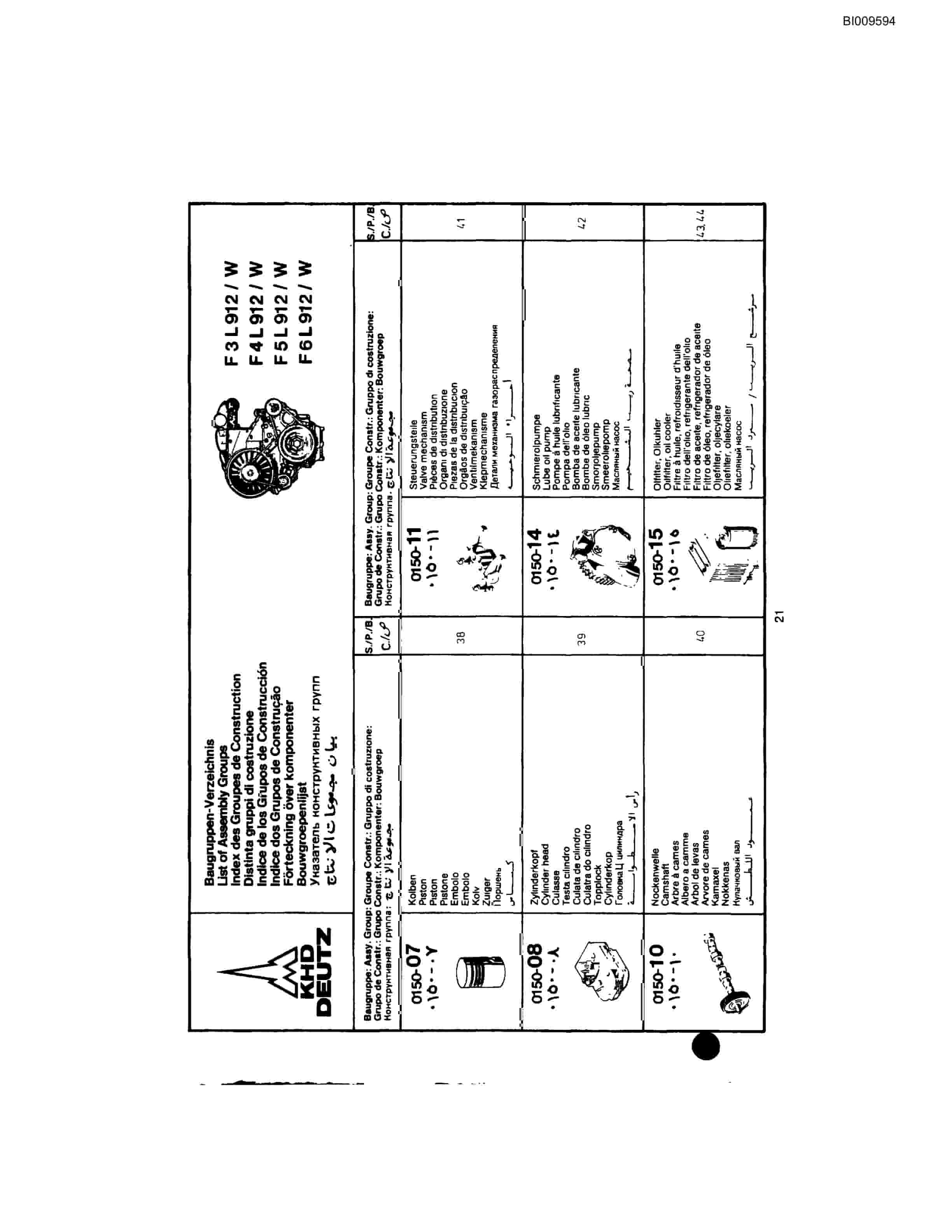 Bucyrus JB-968 Parts Catalog BI009594-4