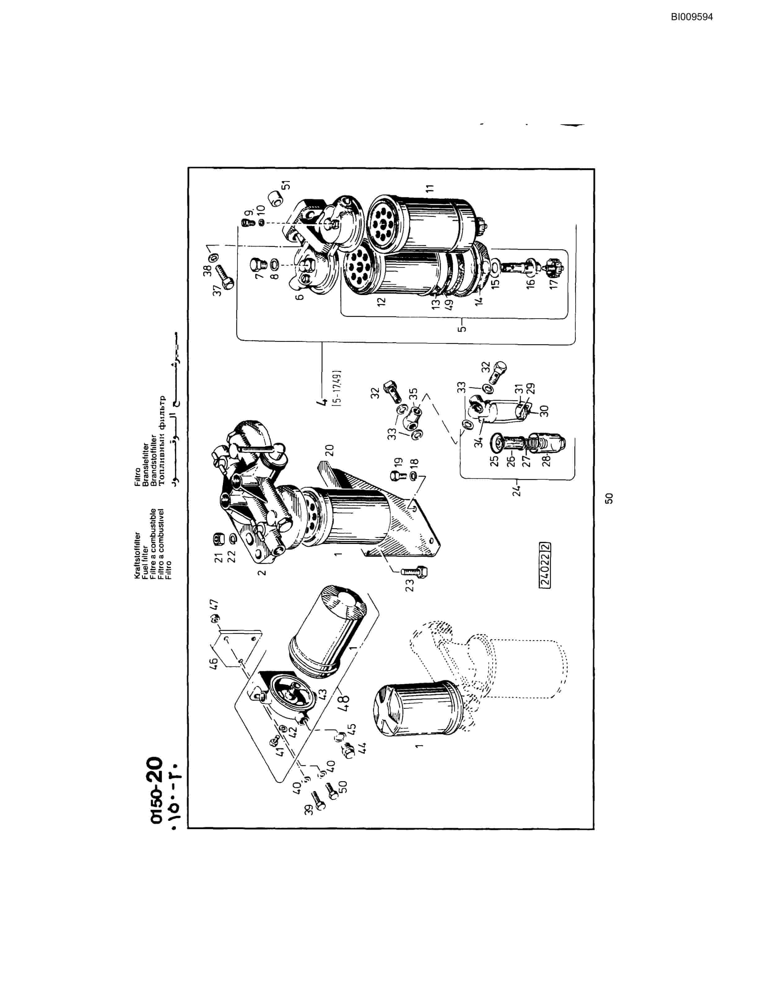 Bucyrus JB-968 Parts Catalog BI009594-5